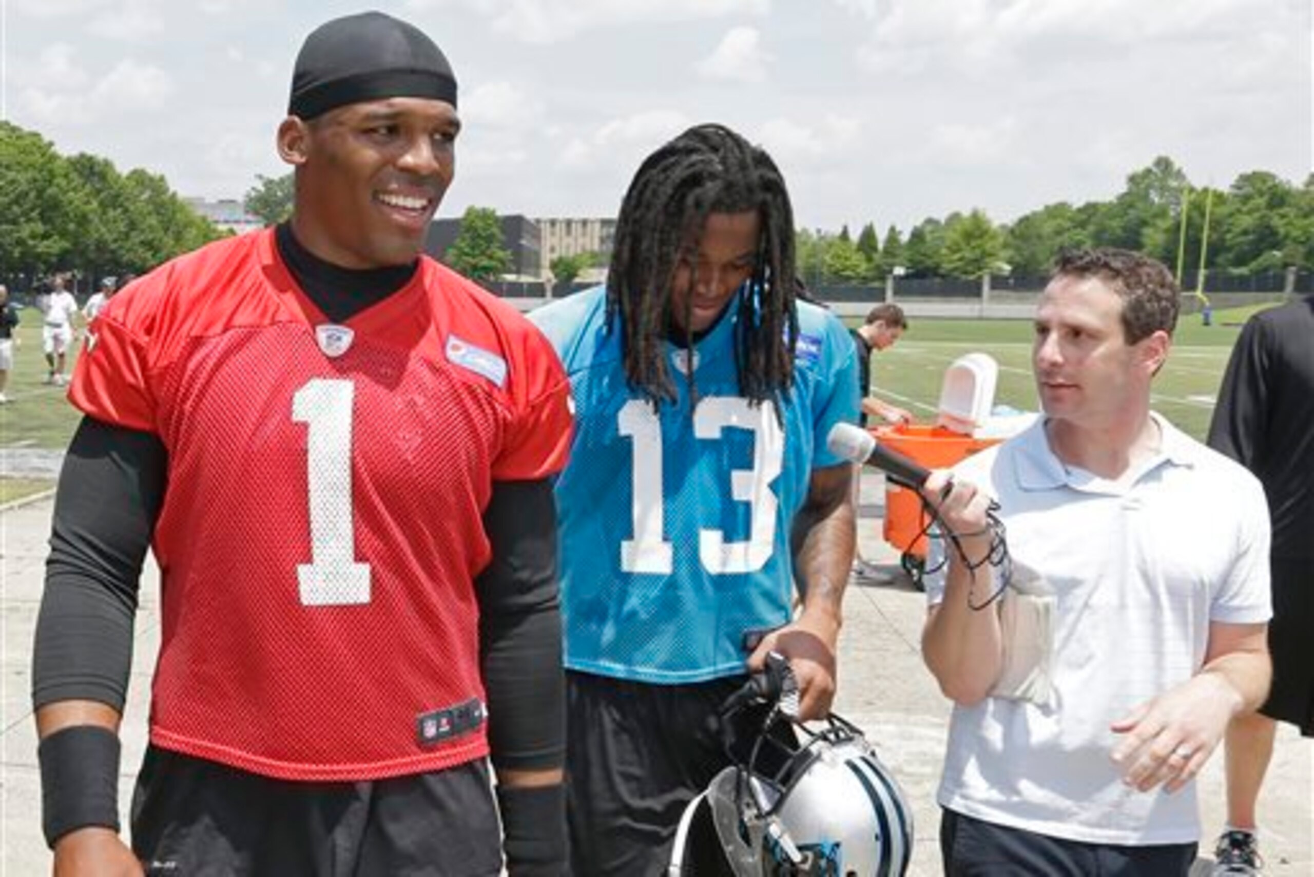 Quarterback Newton and Benjamin