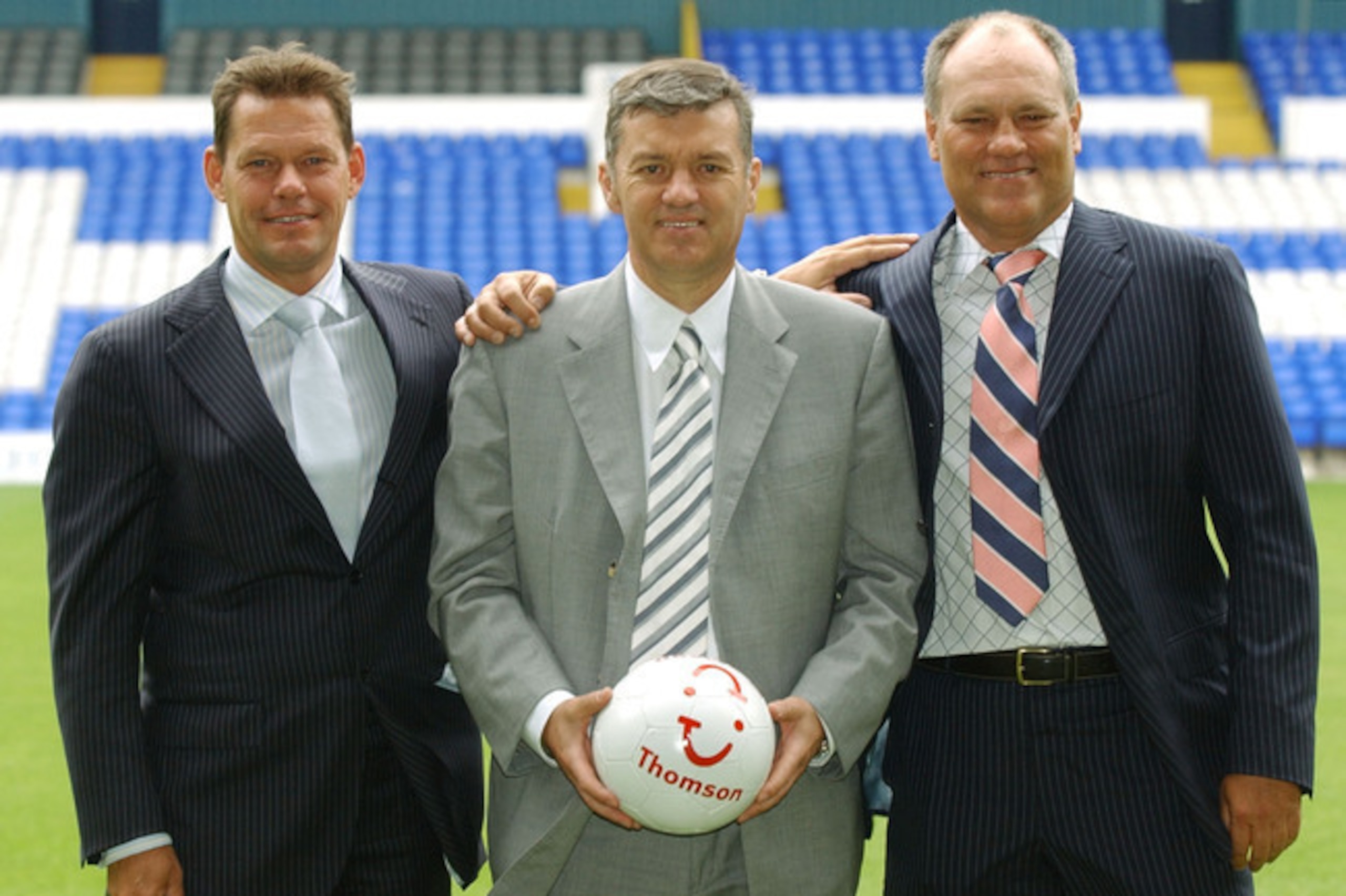 Frank Arnesen (left) took up a process begun by David Pleat and began signing more young English players for Spurs. After replacing Jacques Santini, Martin Jol would benefit from it.