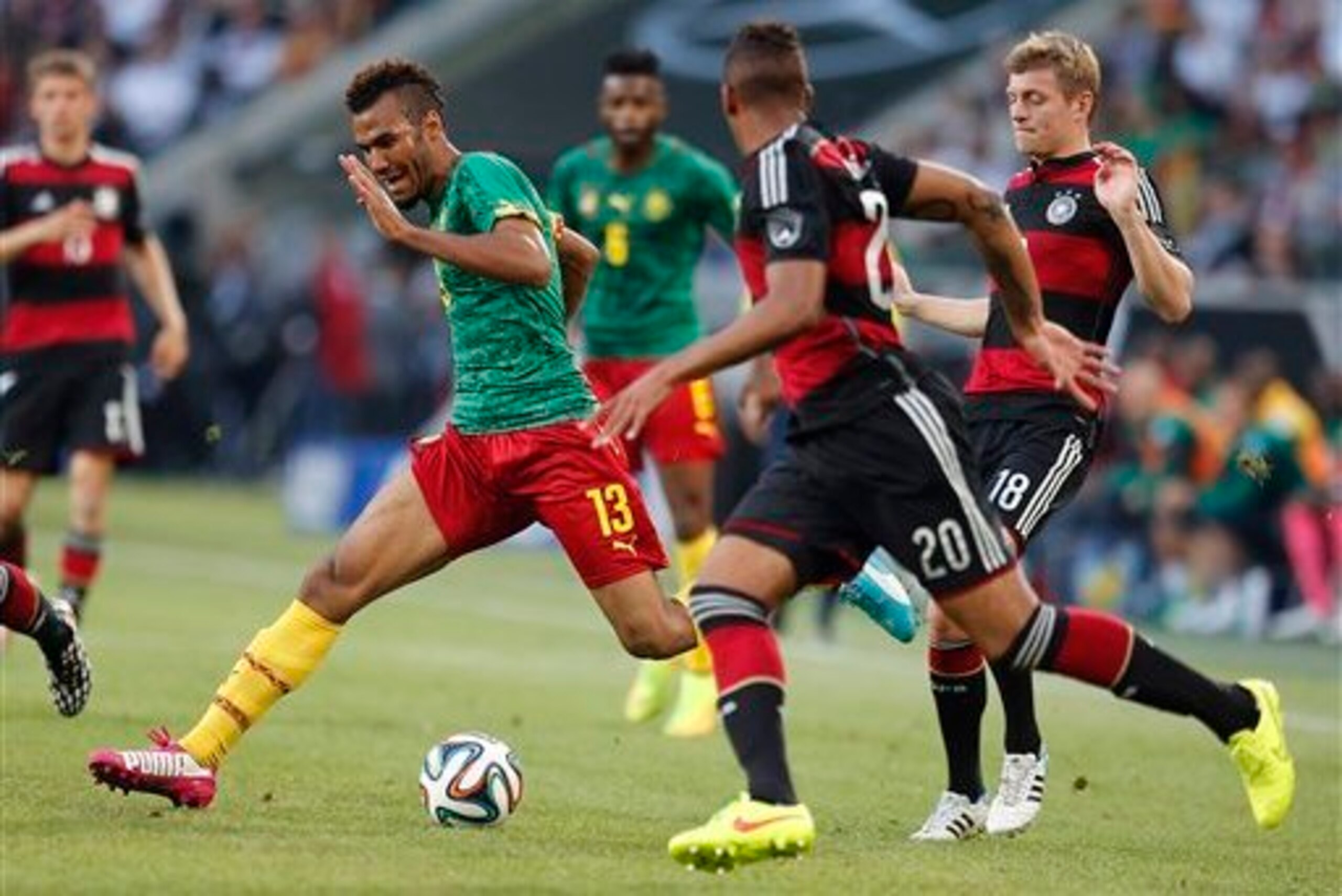 Germany's defensive issues were evident in Sunday's 2-2 draw with Cameroon.