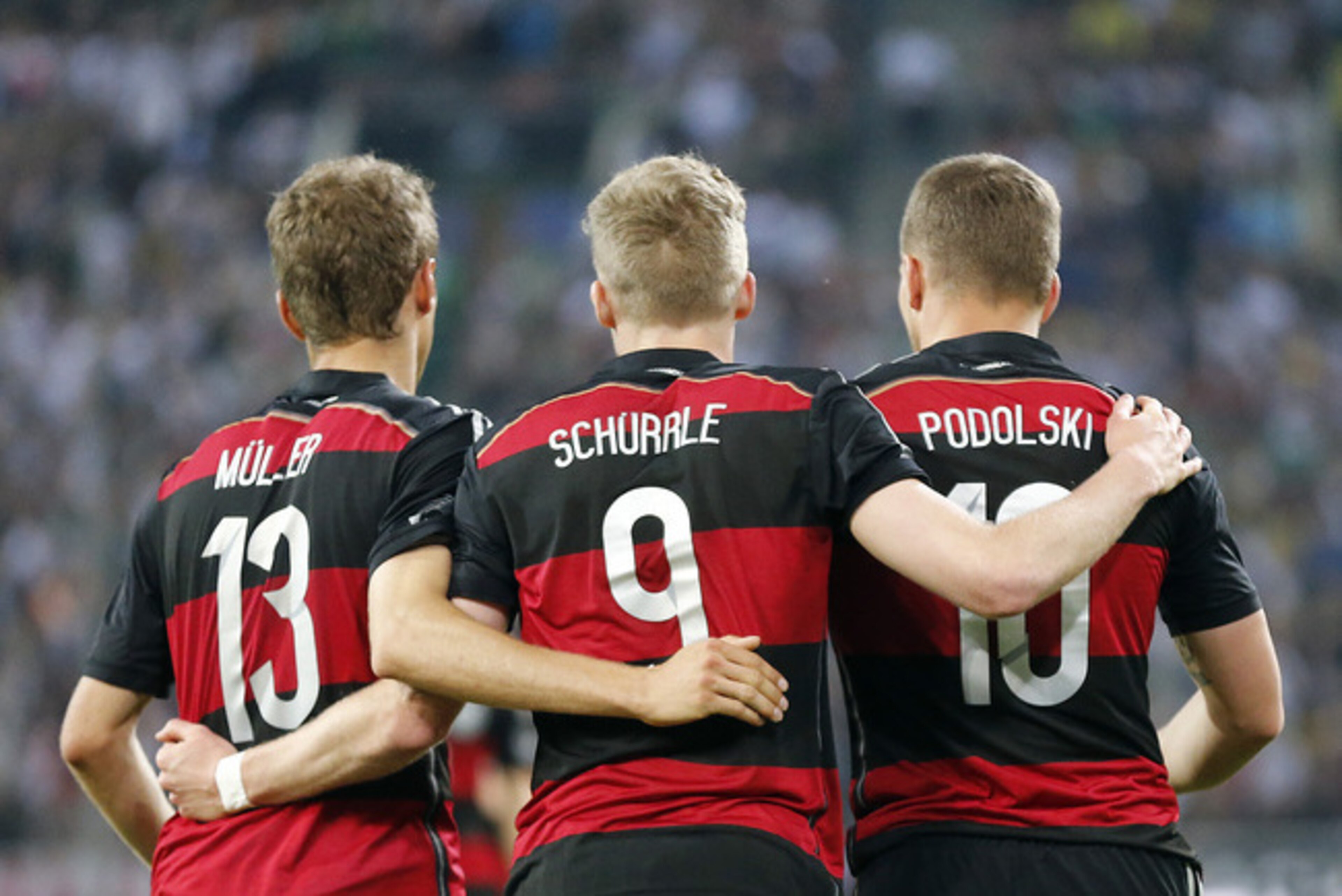 Three of many of Germany's attackers who can fill in for Klose. Three of many of Germany's attackers who can fill in for Klose.