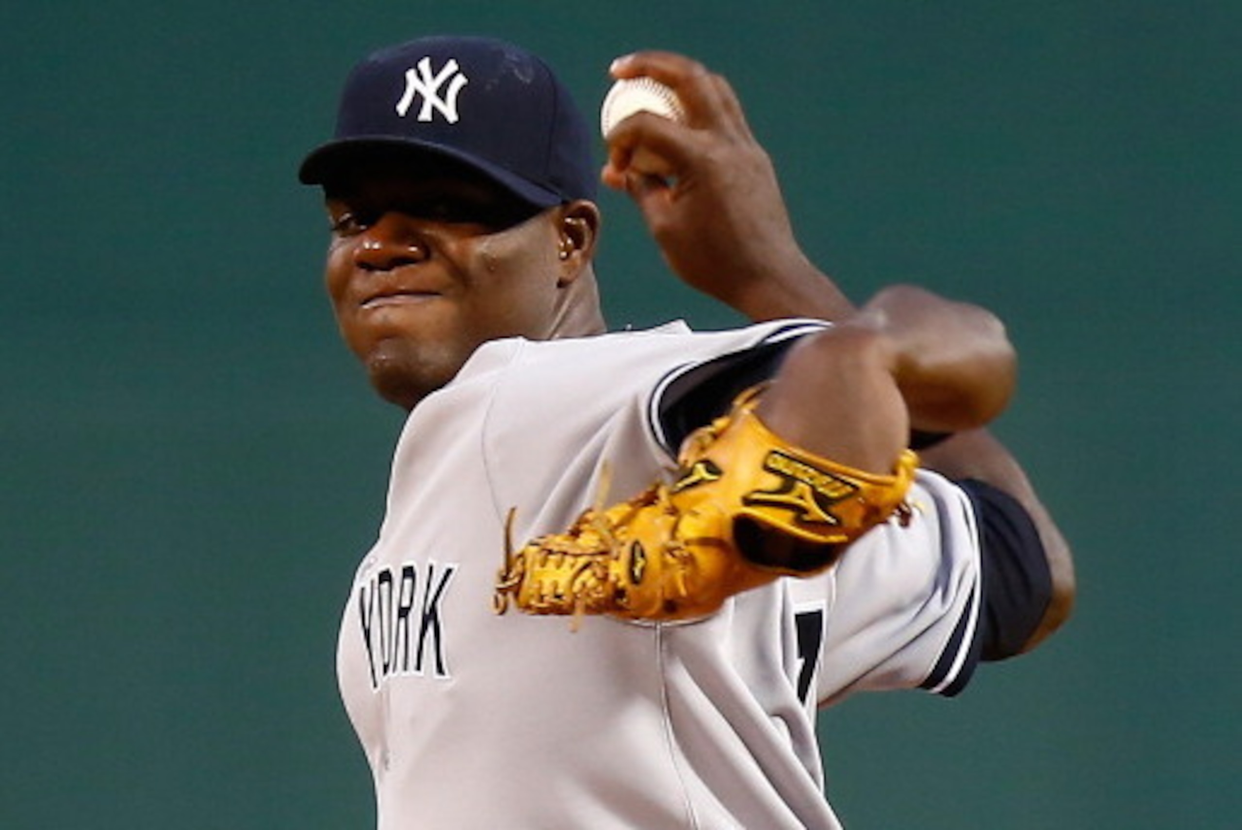 BOSTON, MA - APRIL 23:  Michael Pineda #35 of the New York Yankees pitches against the Boston Red Sox during the game at Fenway Park on April 23, 2014 in Boston, Massachusetts.  (Photo by Jared Wickerham/Getty Images)