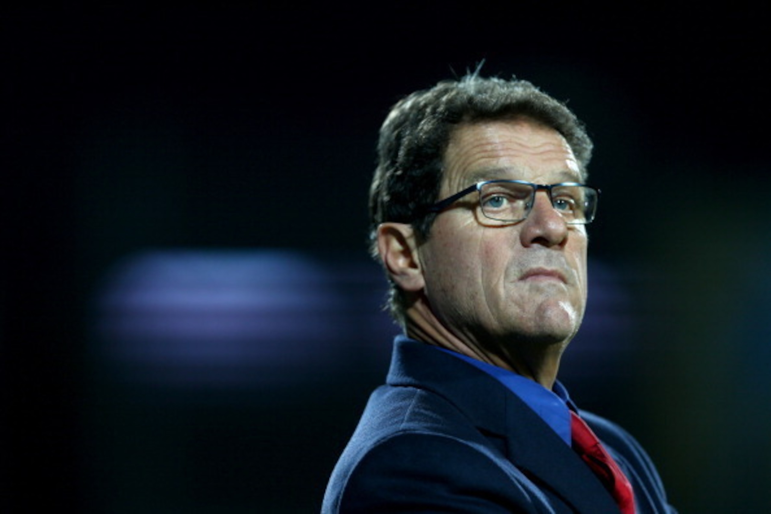 LUXEMBOURG - OCTOBER 11:  Russia manager Fabio Capello looks on during the FIFA 2014 World Cup Qualifier Group F match between Luxembourg and Russia at the Josy Barthel Stadium on October 11, 2013 in Luxembourg, Luxembourg.  (Photo by Paul Gilham/Getty Im