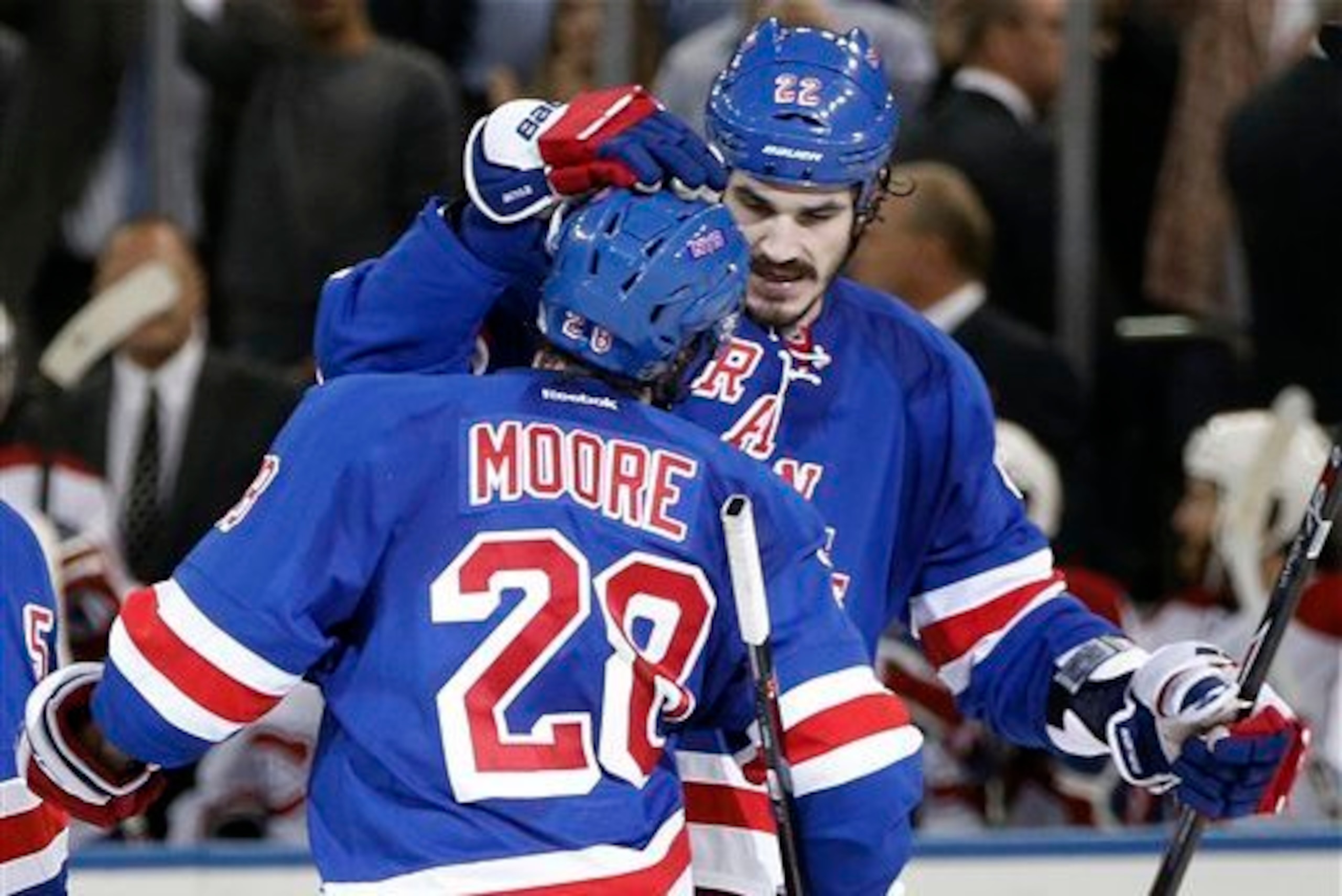 Dominc Moore and Brian Boyle connected on the only goal of Game 6 against Montreal