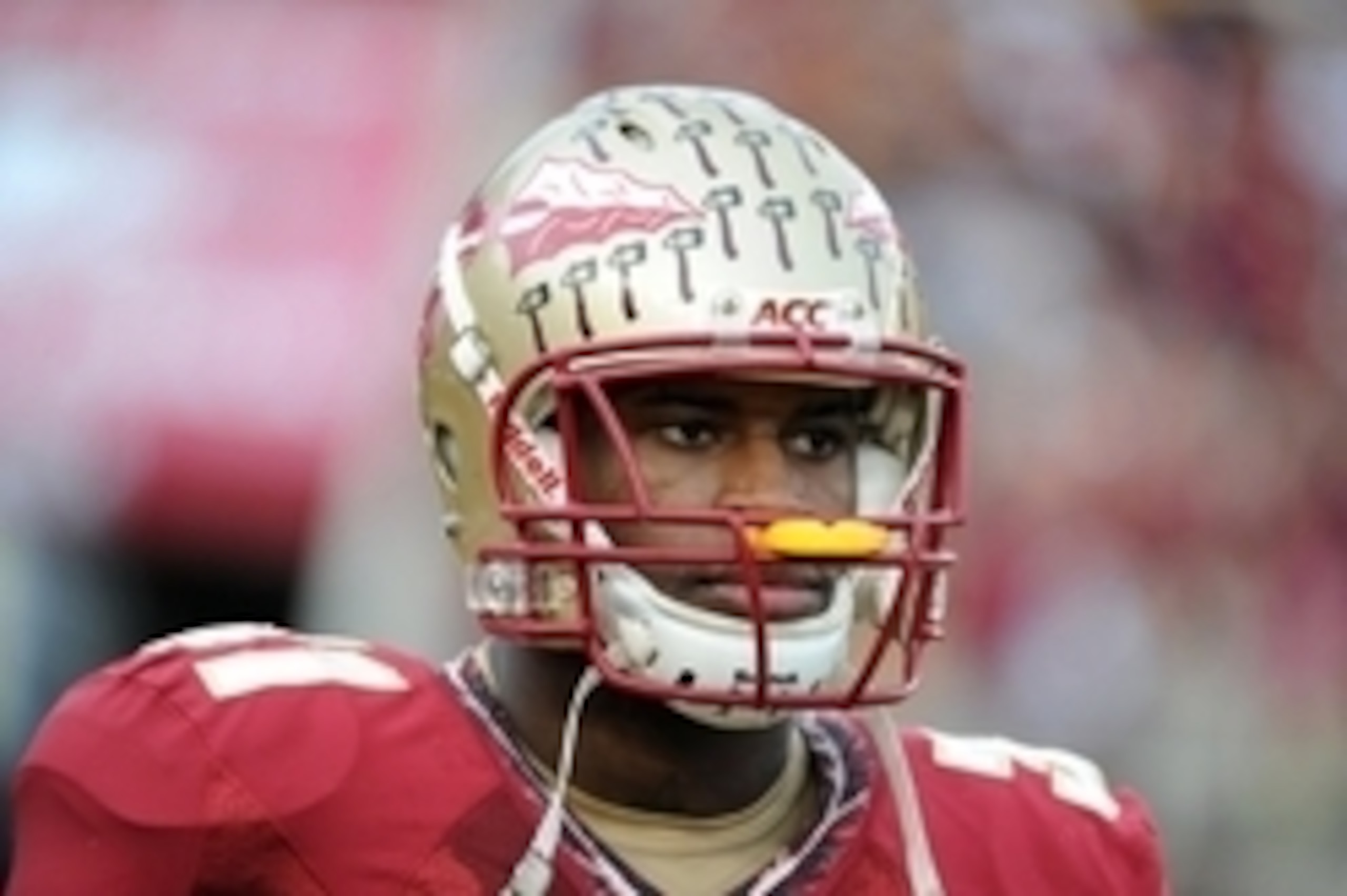 Nov 23, 2013; Tallahassee, FL, USA; Florida State Seminoles defensive back Terrence Brooks during the first half of the game against the Idaho Vandals at Doak Campbell Stadium. Mandatory Credit: Melina Vastola-USA TODAY Sports