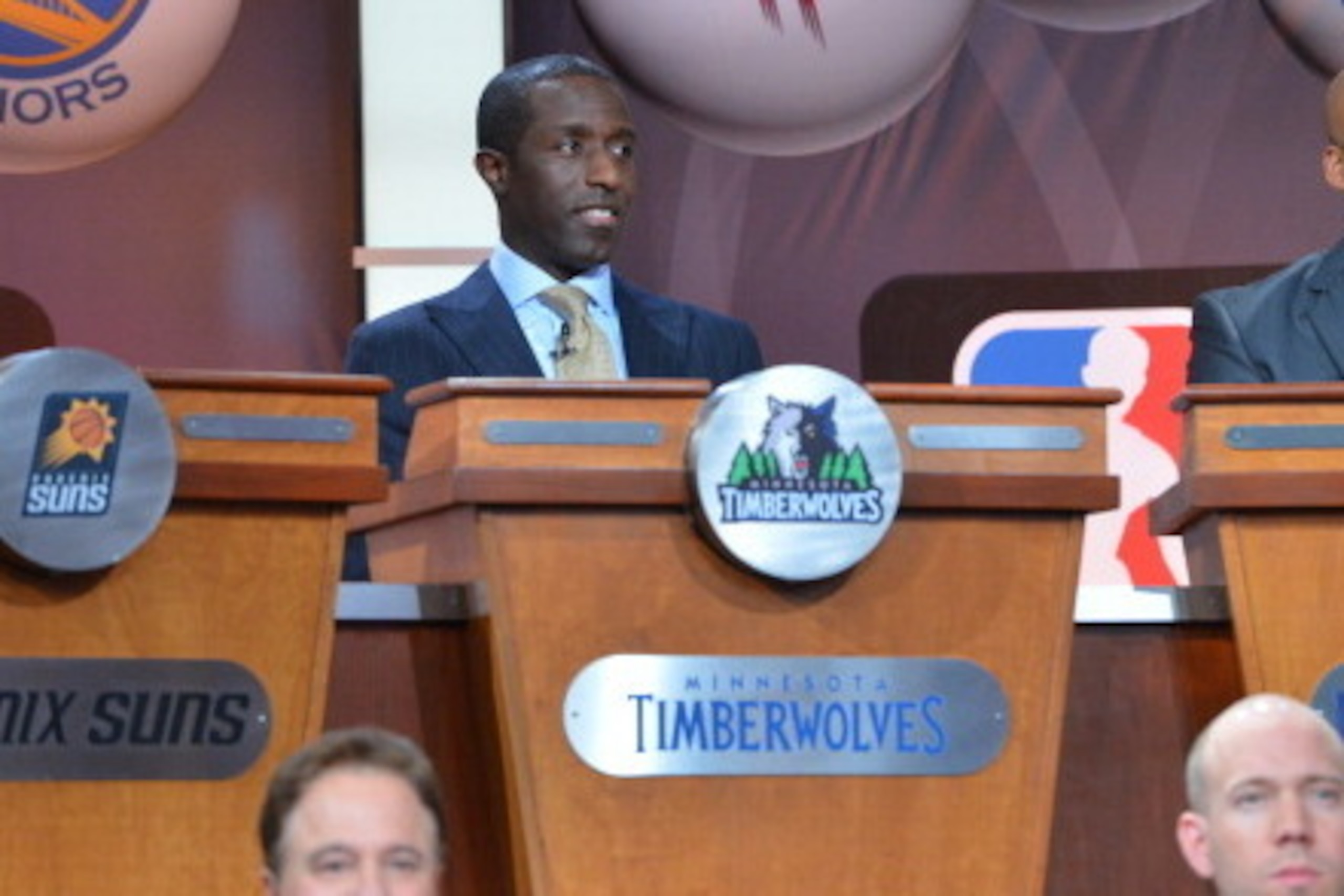 NEW YORK - MAY 20: Milton Newton General Manger of the Minnesota Timberwolves during the 2014 NBA Draft Lottery on May 20, 2014 at the ABC News' 'Good Morning America' Times Square Studio in New York City.  NOTE TO USER: User expressly acknowledges and ag