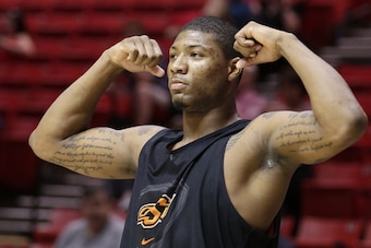Oklahoma State's Marcus Smart could be an option for the Lakers with their No. 7 pick.