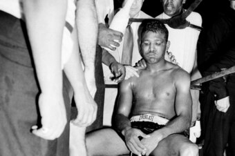 Maybe the greatest boxer of all-time, Robinson couldn't stand up to the heat that night in New York