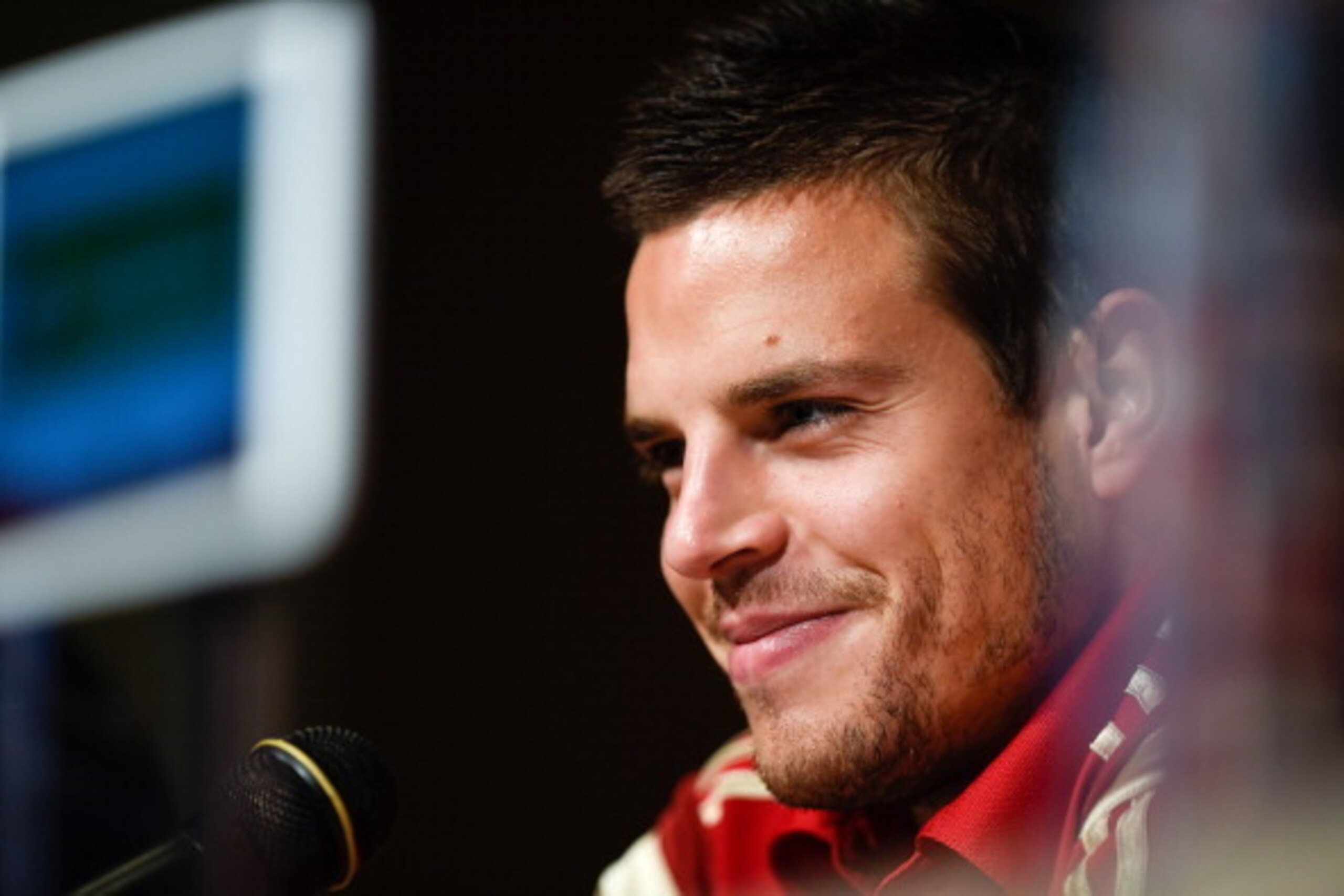 WASHINGTON, DC - JUNE 05:  Cesar Azpilicueta of Spain faces the media during a press conference of the Spain National Team at the Mandarin Hotel on June 5, 2014 in Washington, DC.  (Photo by David Ramos/Getty Images)