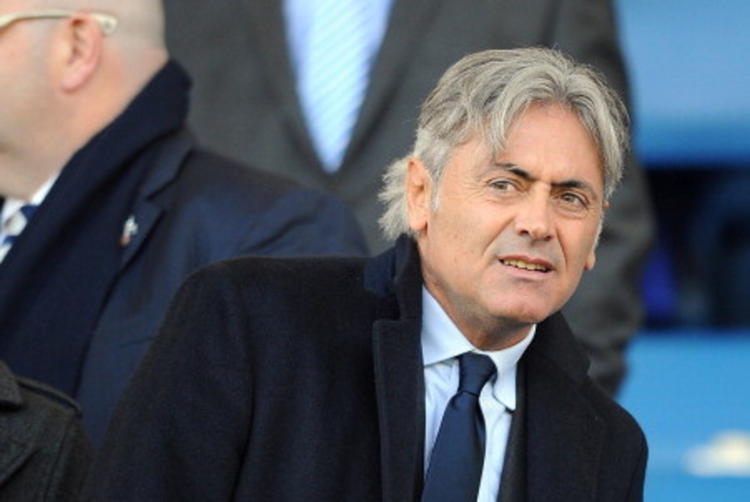 LIVERPOOL, ENGLAND - NOVEMBER 03: Tottenham Hotspur director of football Franco Baldini looks on during the Barclays Premier League match between Everton and Tottenham Hotspur at Goodison Park on November 03, 2013 in Liverpool, England. (Photo by Chris Br