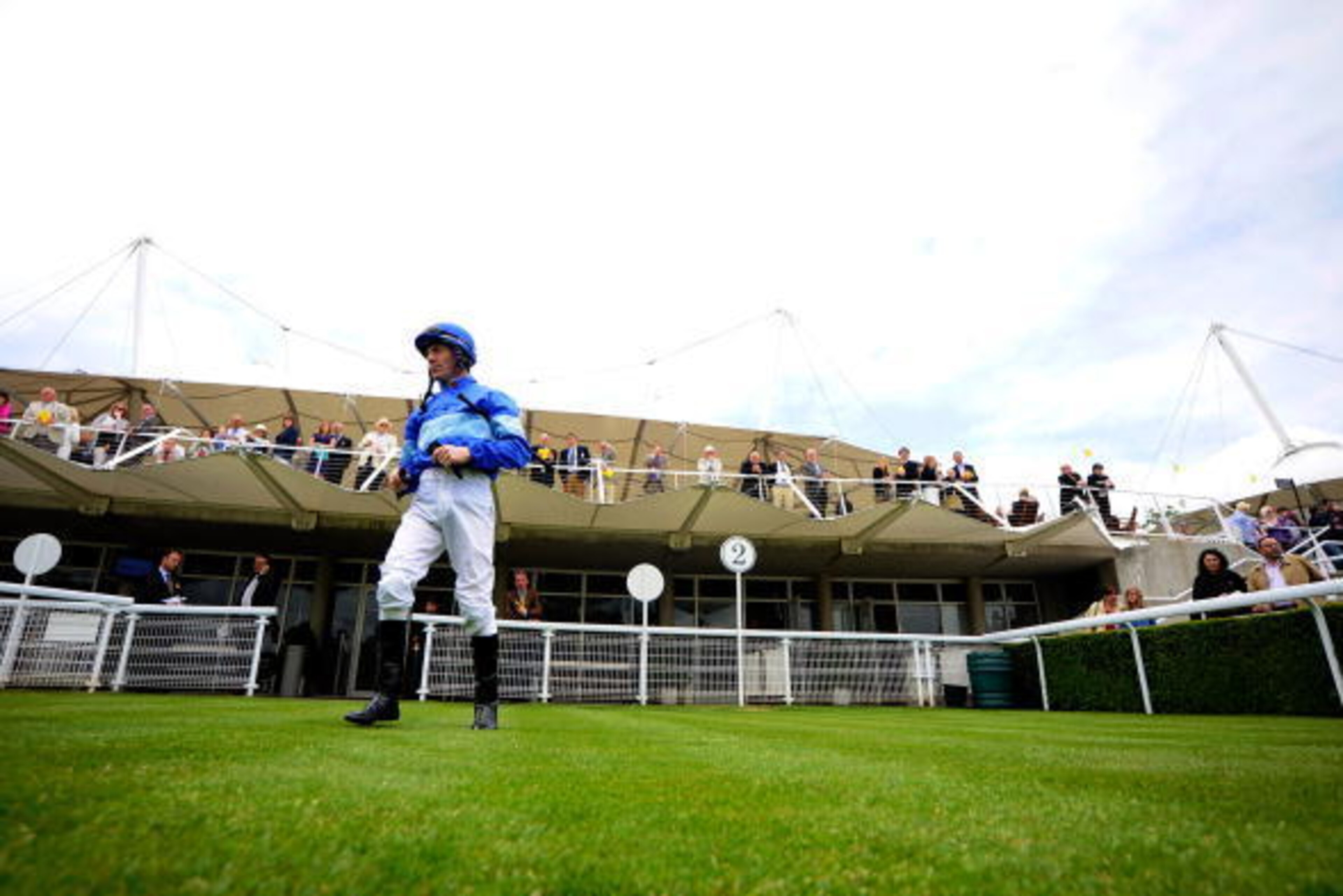 CHICHESTER, ENGLAND - MAY 31: Jockey Kieren Fallon leaves the weighing room before riding Belle Royale to victory in The Goodwood Family Fun Day Selling Stakes at Goodwood racecourse on May 31, 2010 in Chichester, England  (Photo by Alan Crowhurst/ Getty 