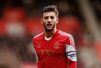 SOUTHAMPTON, ENGLAND - FEBRUARY 08:  Adam Lallana of Southampton during the Barclays Premier League match between Southampton and Stoke City at St Mary's Stadium on February 8, 2014 in Southampton, England.  (Photo by Scott Heavey/Getty Images)