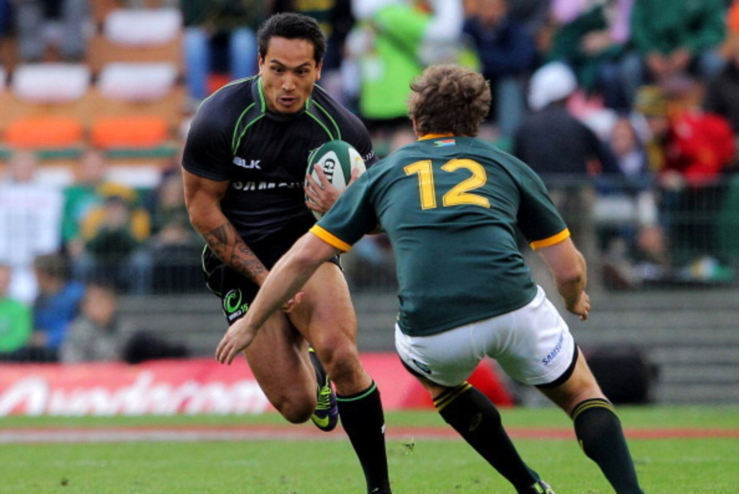 CAPE TOWN, SOUTH AFRICA - JUNE 07: Rene Ranger of the World XV in action during the International match between South Africa and World XV at DHL Newlands Stadium on June 07, 2014 in Cape Town, South Africa. (Photo by Carl Fourie/Gallo Images/Getty Images)