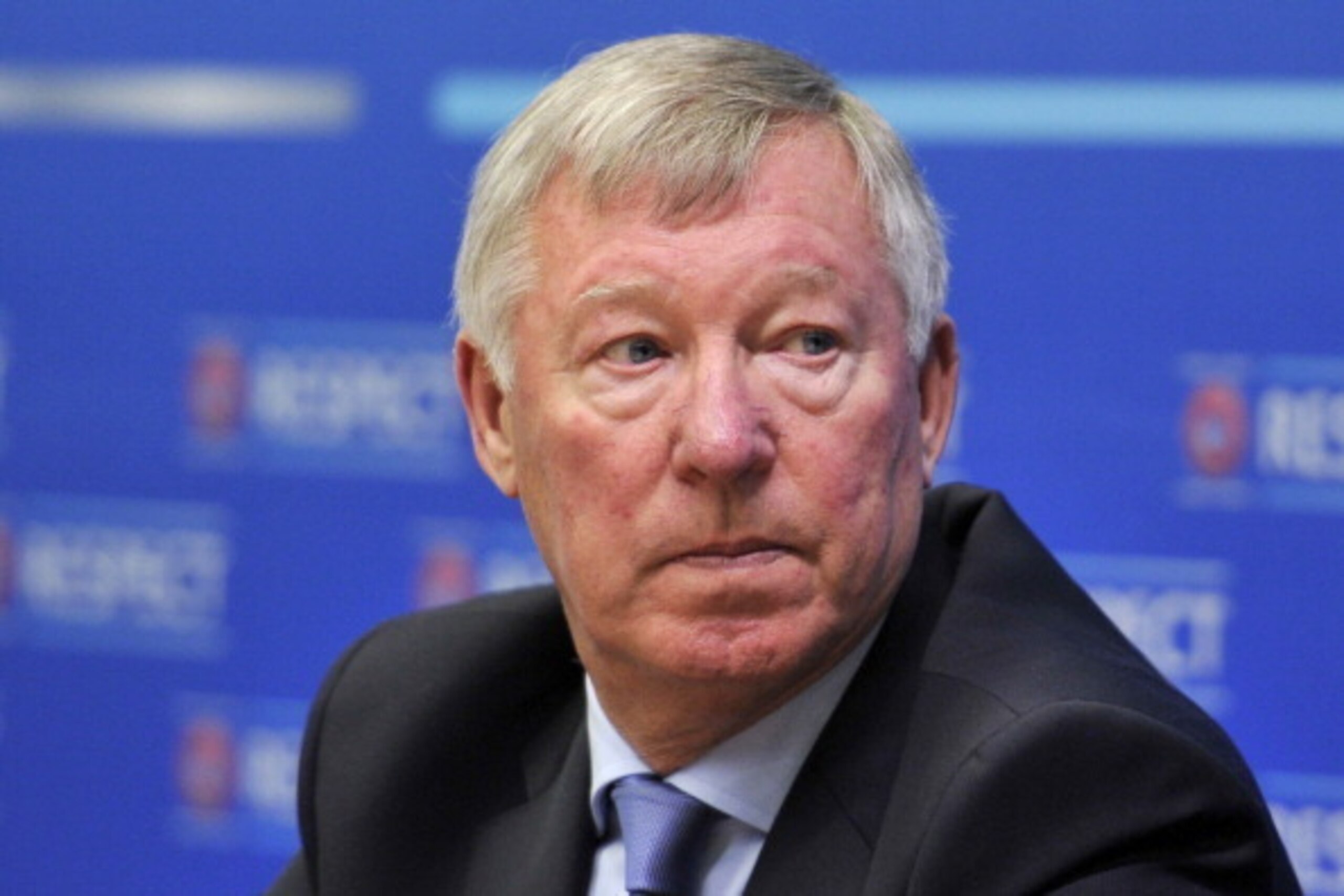 NYON, SWITZERLAND - JANUARY 24:  Sir Alex Ferguson speaks during a press conference as he is appointed UEFA Coaching Ambassador at the UEFA headquarters, The House of European Football, on January 24, 2014 in Geneva, Switzerland.  (Photo by Harold Cunning