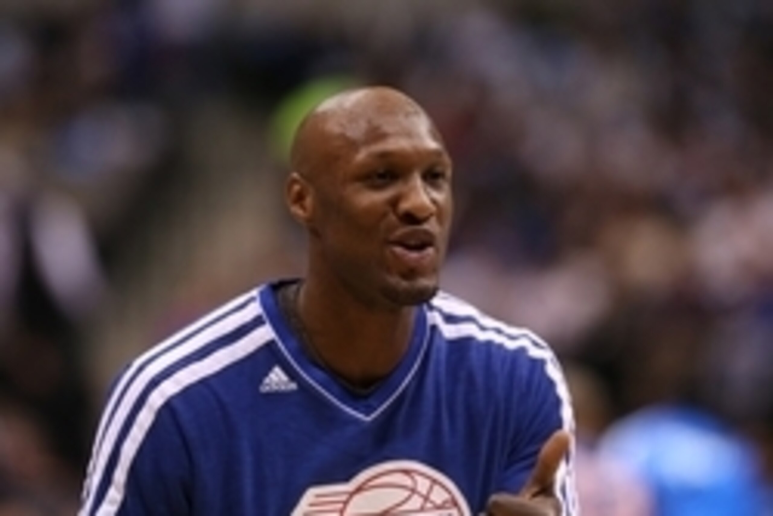 Mar 26, 2013; Dallas, TX, USA; Los Angeles Clippers forward Lamar Odom prior to the game against the Dallas Mavericks at the American Airlines Center. Mandatory Credit: Matthew Emmons-USA TODAY Sports