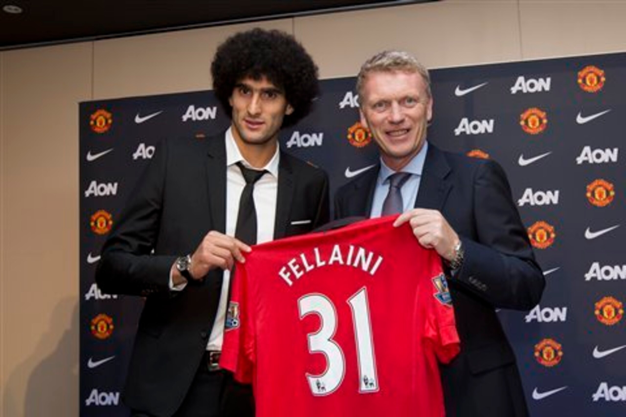 Fellaini was Moyes' first major signing at Manchester United.