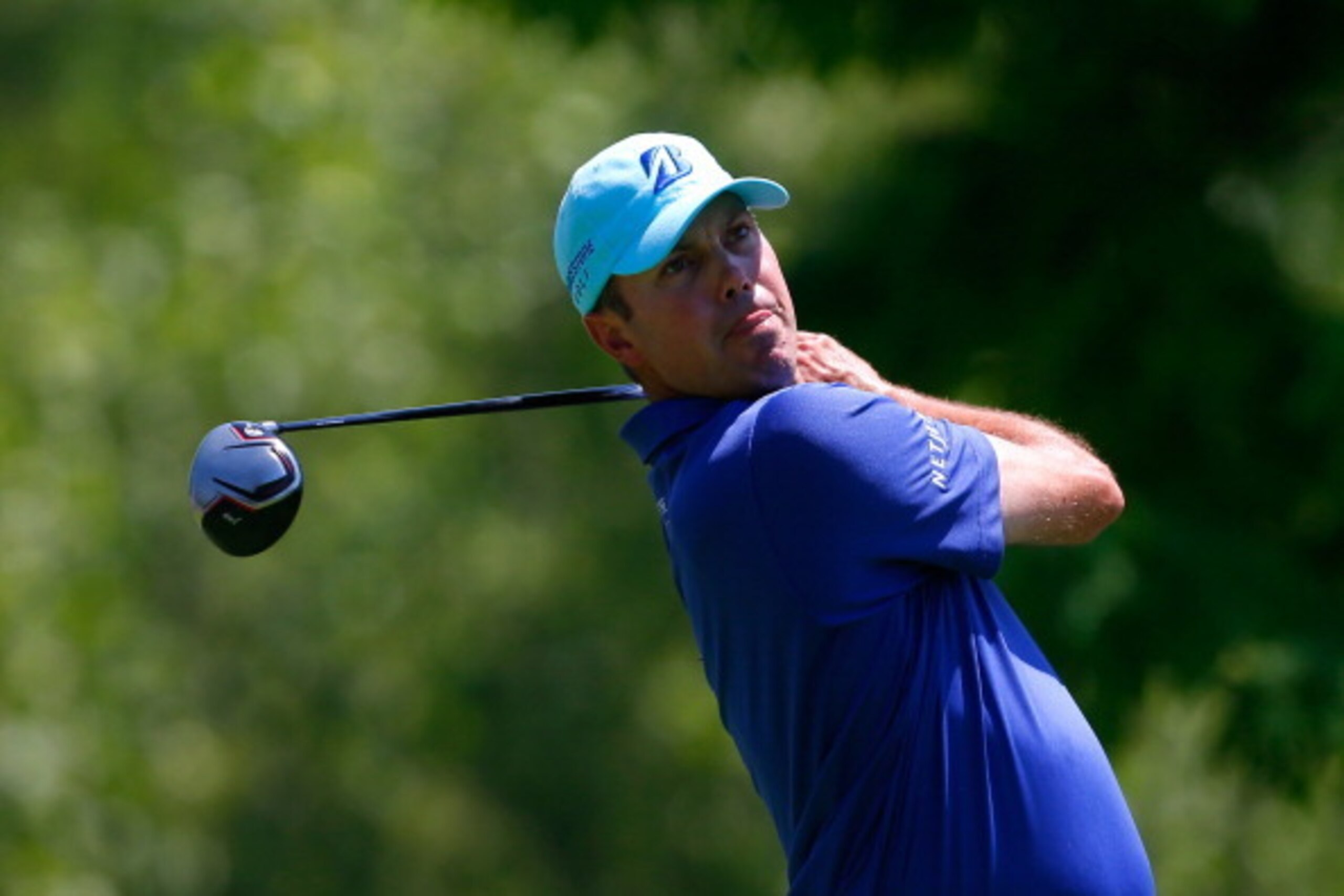 DUBLIN, OH - MAY 30:  Matt Kuchar hits his tee shot on the fifth hole during the second round of the Memorial Tournament presented by Nationwide Insurance at Muirfield Village Golf Club on May 30, 2014 in Dublin, Ohio.  (Photo by Matt Sullivan/Getty Image