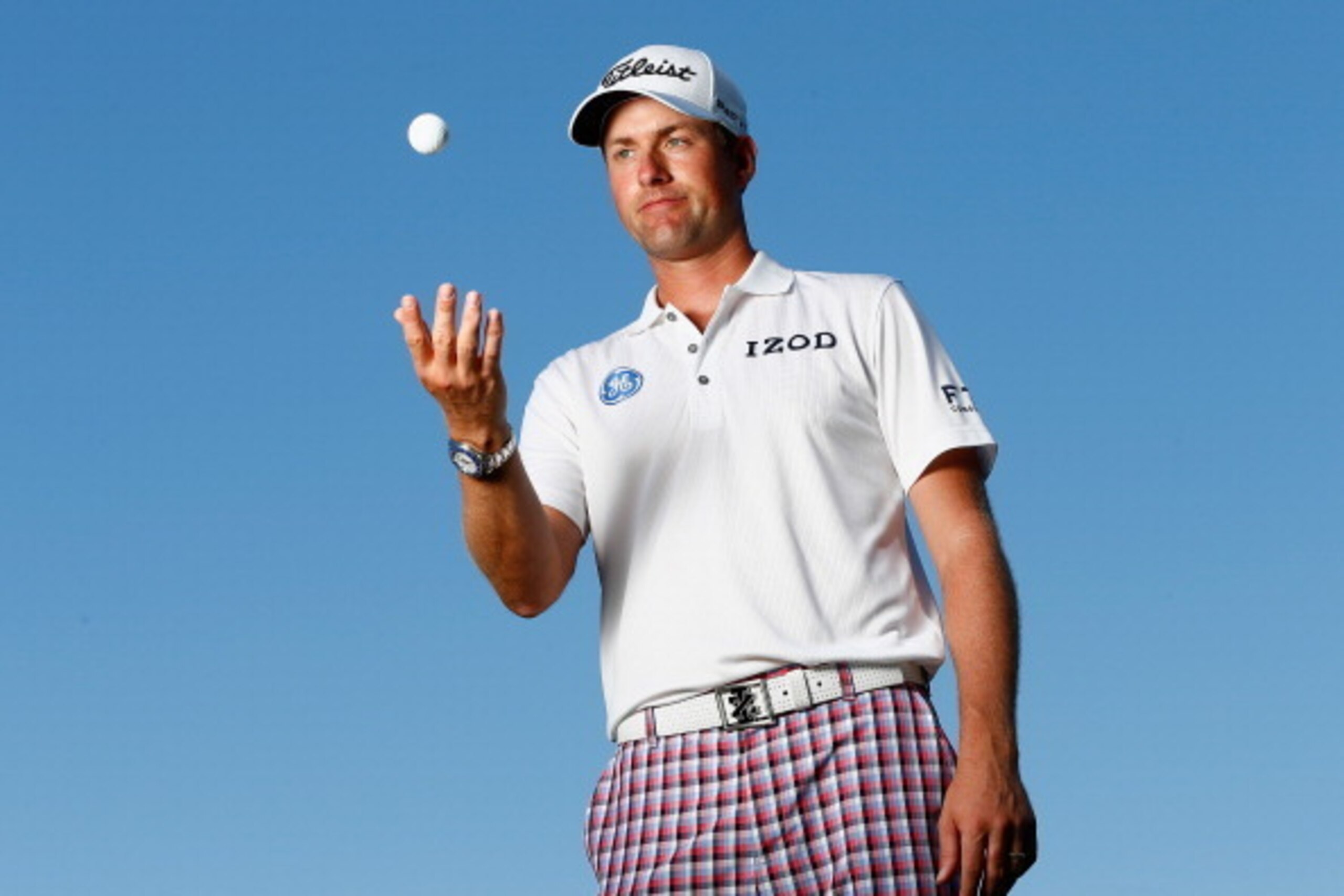 PONTE VEDRA BEACH, FL - MAY 07:  Webb Simpson of the United States poses for a portrait during a practice round ahead of THE PLAYERS Championship on The Stadium Course at TPC Sawgrass on May 7, 2014 in Ponte Vedra Beach, Florida.  (Photo by Sam Greenwood/