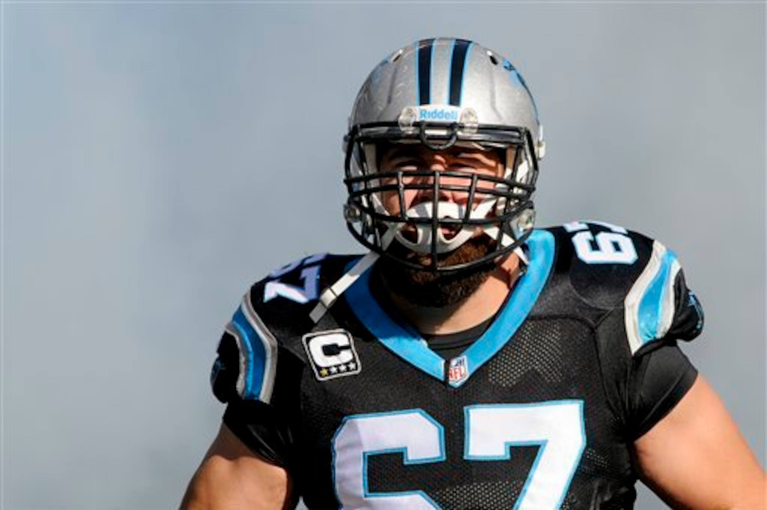 Center Ryan Kalil is the glue that holds together the Panthers offensive line.
