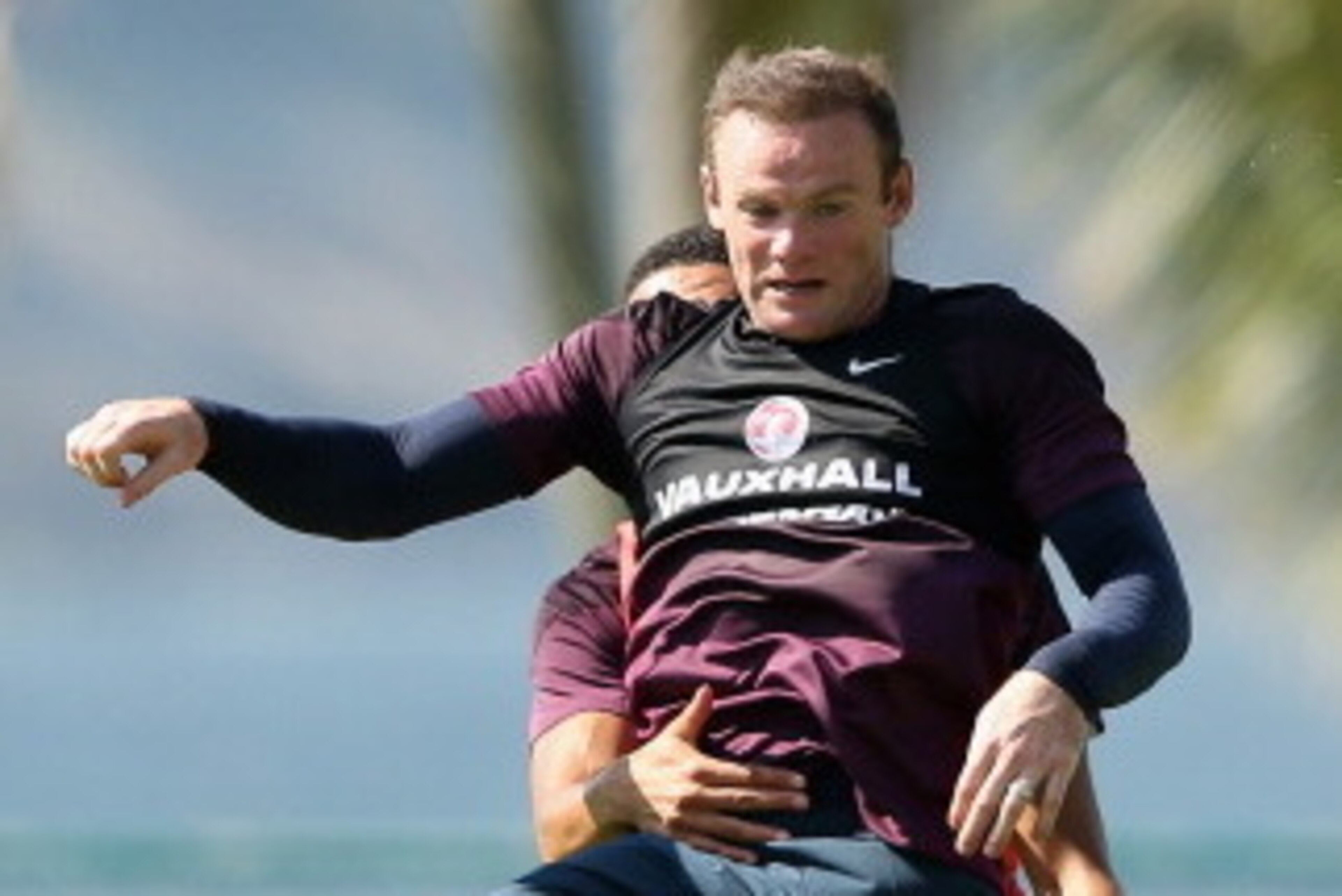 RIO DE JANEIRO, BRAZIL - JUNE 09:  Wayne Rooney of England in action during a training session at the Urca military base (Forte de Urca) training ground on June 9, 2014 in Rio de Janeiro, Brazil.  (Photo by Richard Heathcote/Getty Images)