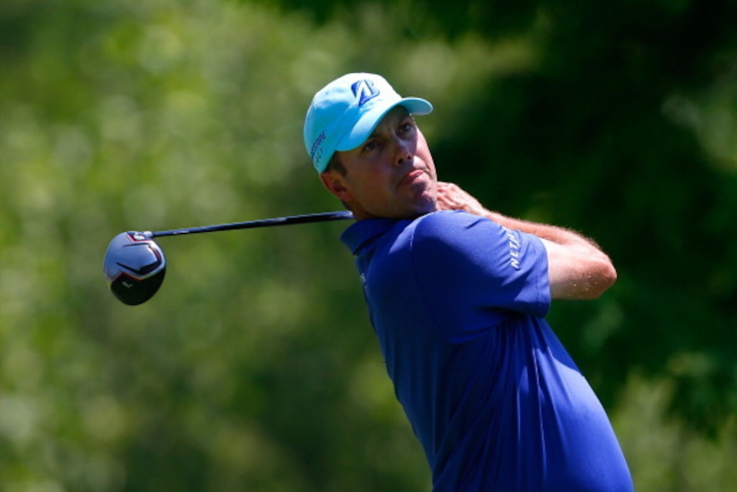 DUBLIN, OH - MAY 30:  Matt Kuchar hits his tee shot on the fifth hole during the second round of the Memorial Tournament presented by Nationwide Insurance at Muirfield Village Golf Club on May 30, 2014 in Dublin, Ohio.  (Photo by Matt Sullivan/Getty Image