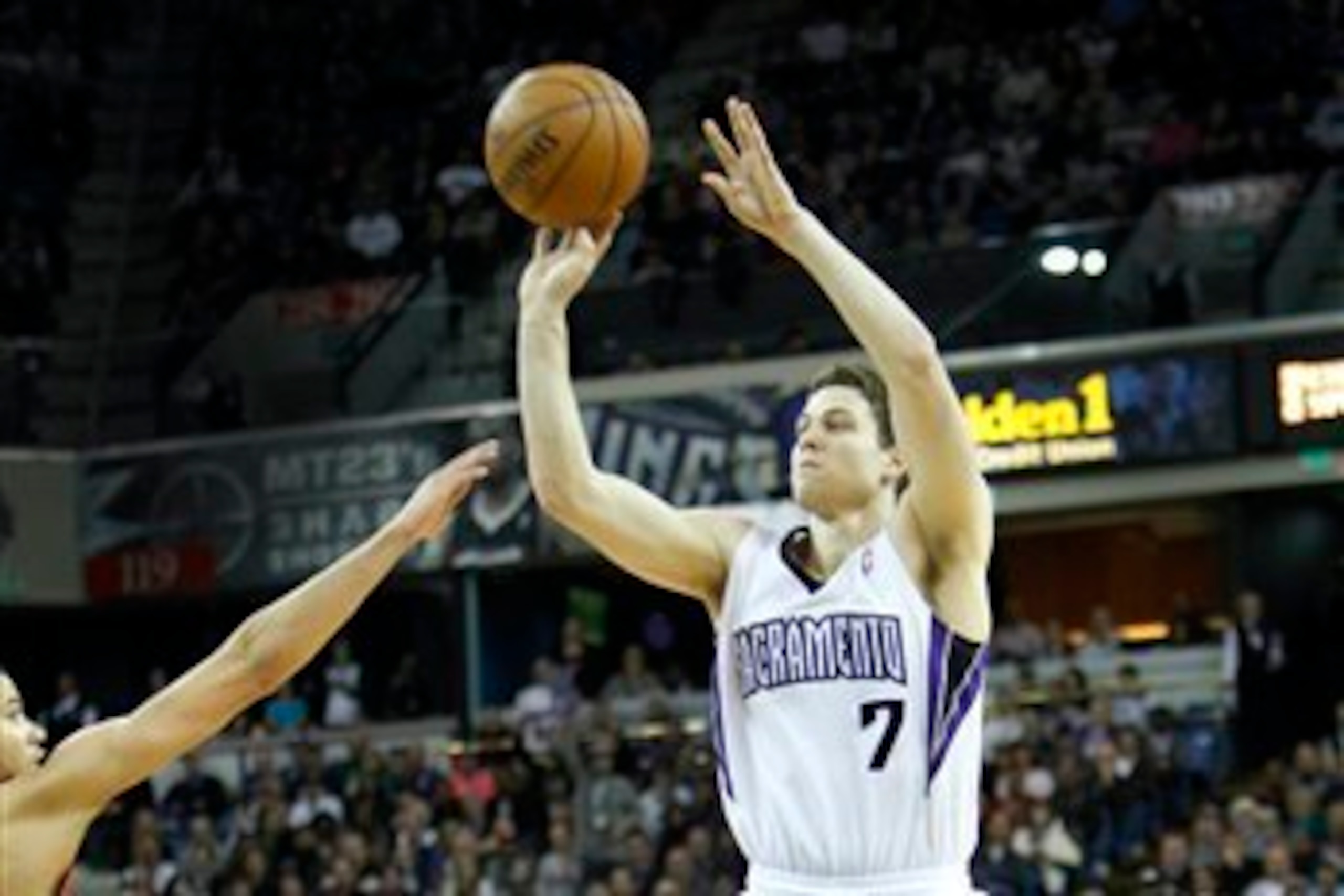 Sacramento's three-point percentage took a real hit once Jimmer Fredette moved on. Sacramento's three-point percentage took a real hit once Jimmer Fredette moved on.