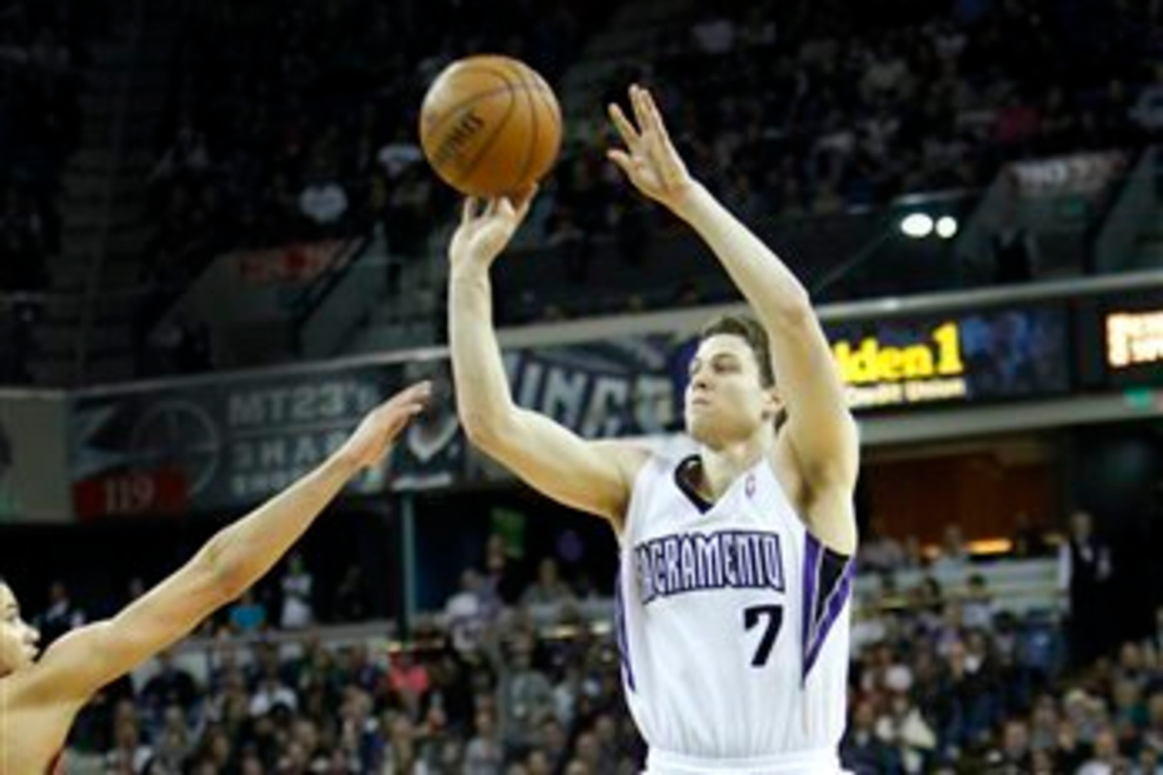 Sacramento's three-point percentage took a real hit once Jimmer Fredette moved on.