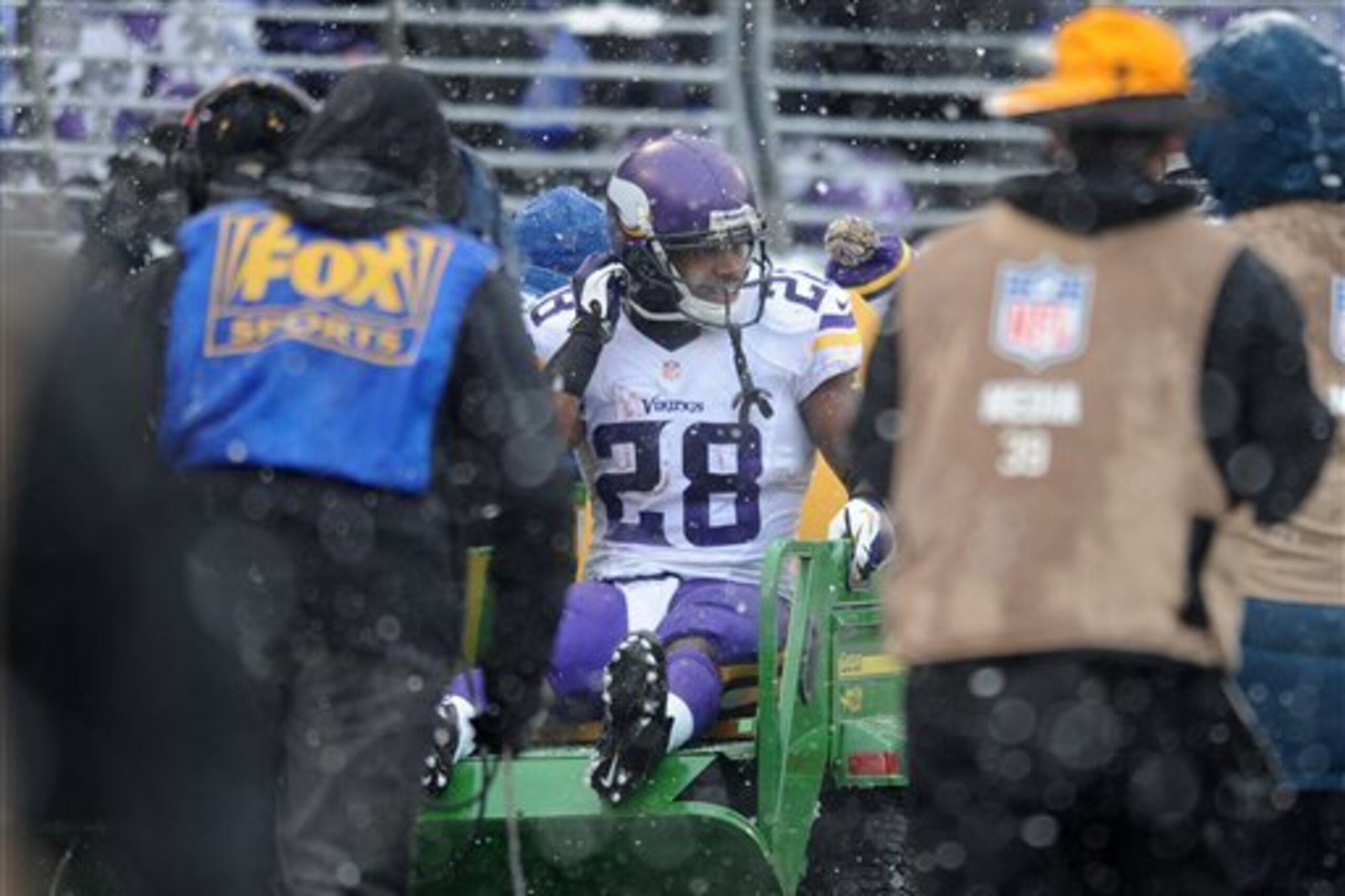 Not even Adrian Peterson can produce fantasy points from the sidelines