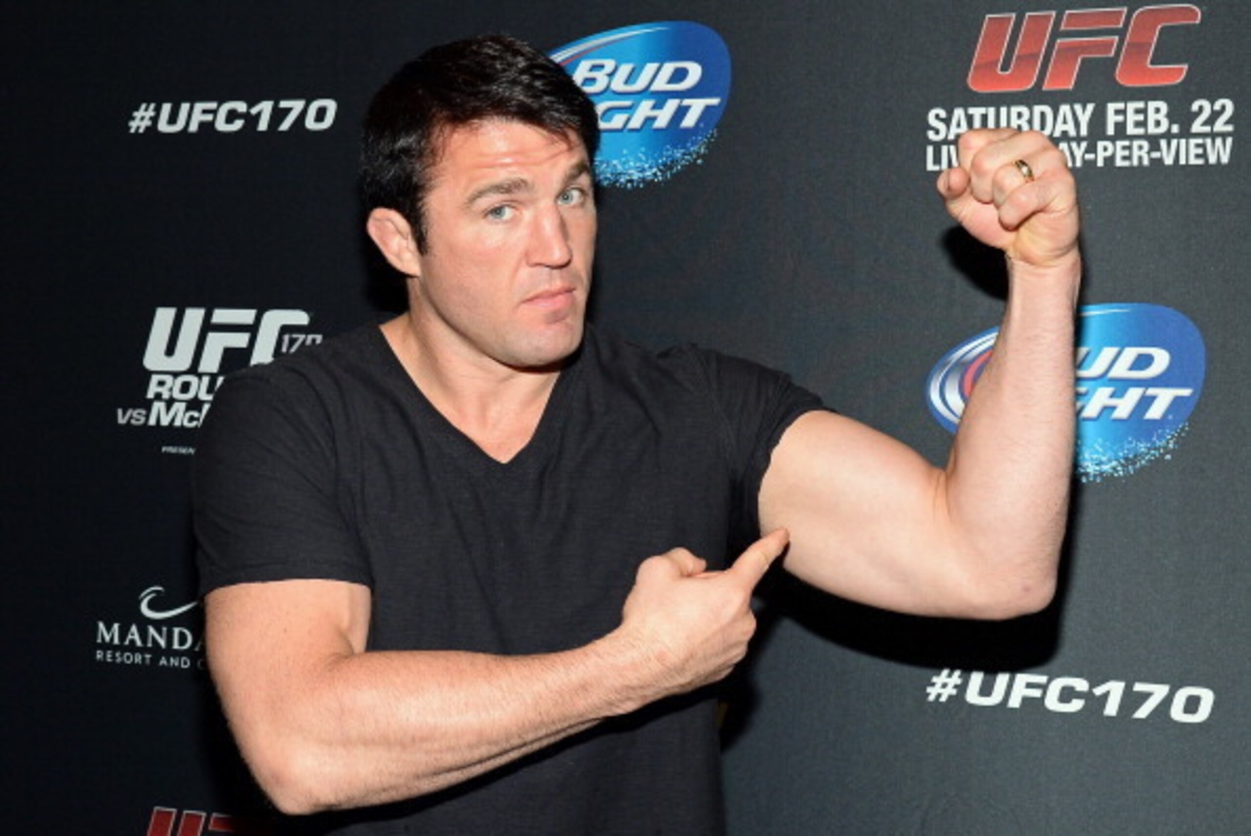 LAS VEGAS, NV - FEBRUARY 22: Mixed martial artist Chael Sonnen attends the UFC 170 event at the Mandalay Bay Events Center on February 22, 2014 in Las Vegas, Nevada. (Photo by Ethan Miller/Getty Images) LAS VEGAS, NV - FEBRUARY 22: Mixed martial artist Chael Sonnen attends the UFC 170 event at the Mandalay Bay Events Center on February 22, 2014 in Las Vegas, Nevada. (Photo by Ethan Miller/Getty Images)