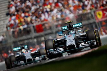 MONTREAL, QC - JUNE 08:  Nico Rosberg of Germany and Mercedes GP drives during the Canadian Formula One Grand Prix at Circuit Gilles Villeneuve on June 8, 2014 in Montreal, Canada.  (Photo by Tom Pennington/Getty Images)