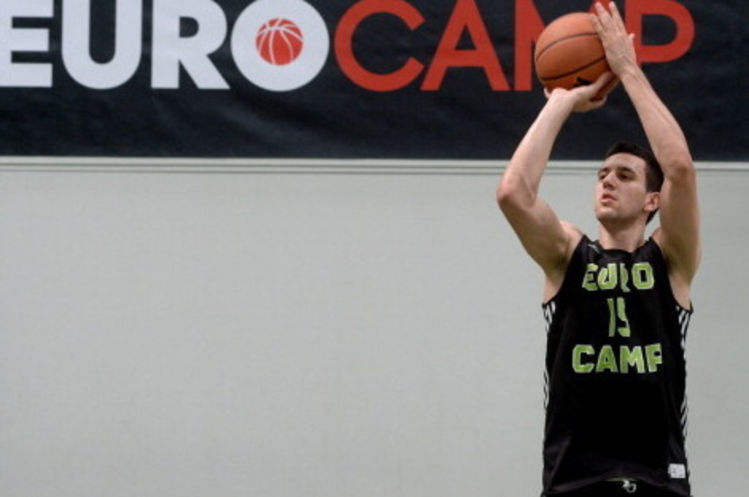 TREVISO, ITALY - JUNE 09: Vasilije 'Vasa' Micic in action during adidas Eurocamp day three at La Ghirada sports center on June 9, 2014 in Treviso, Italy.  (Photo by Roberto Serra/Iguana Press/Getty Images)