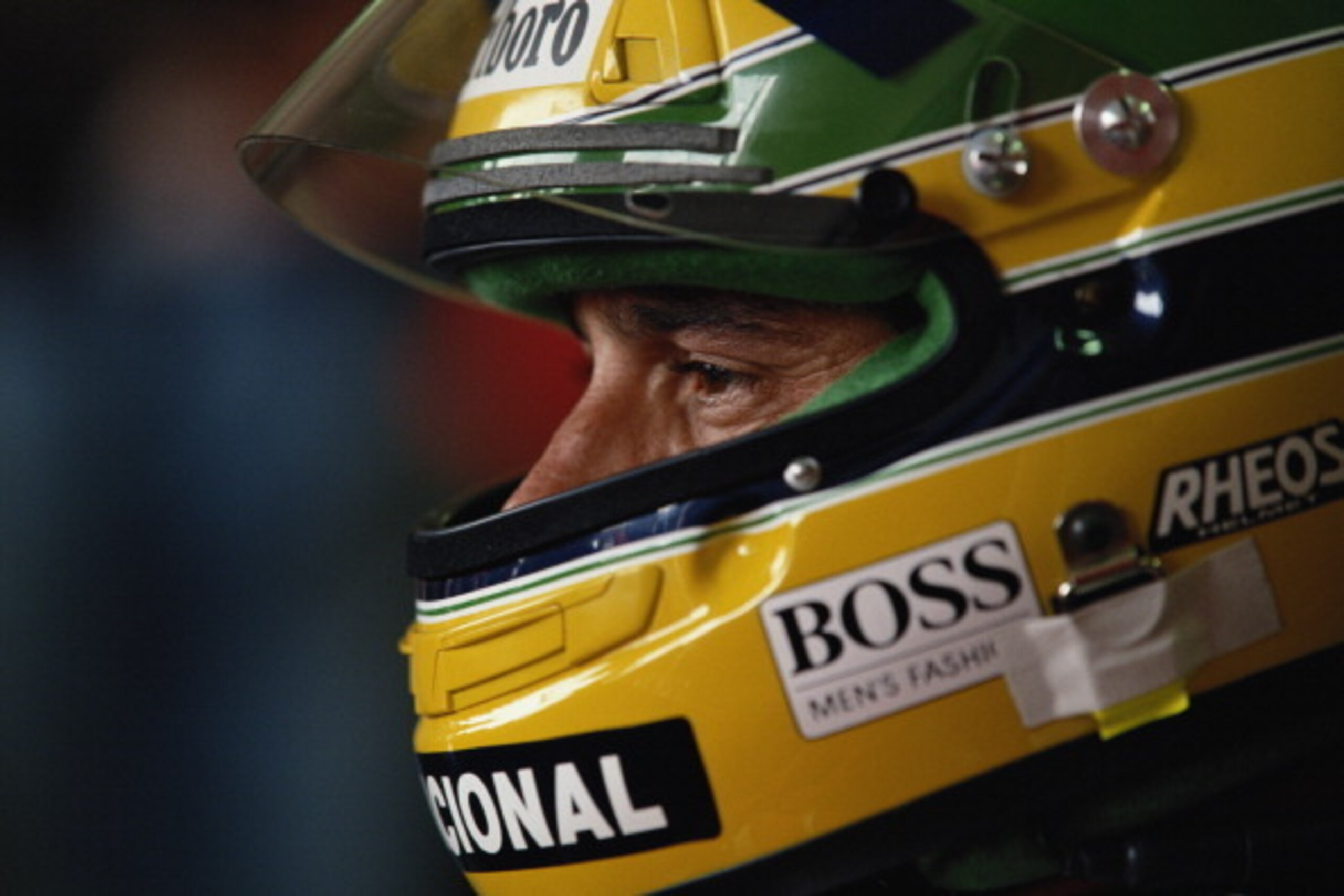 Ayrton Senna, driver of the #1 Honda Marlboro McLaren McLaren MP4-6 Honda 3.5 V12 during practice the San Marino Grand Prix on 27th April 1991 at the Autodromo Enzo e Dino Ferrari in Imola, San Marino.(Photo by Pascal Rondeau/Getty Images