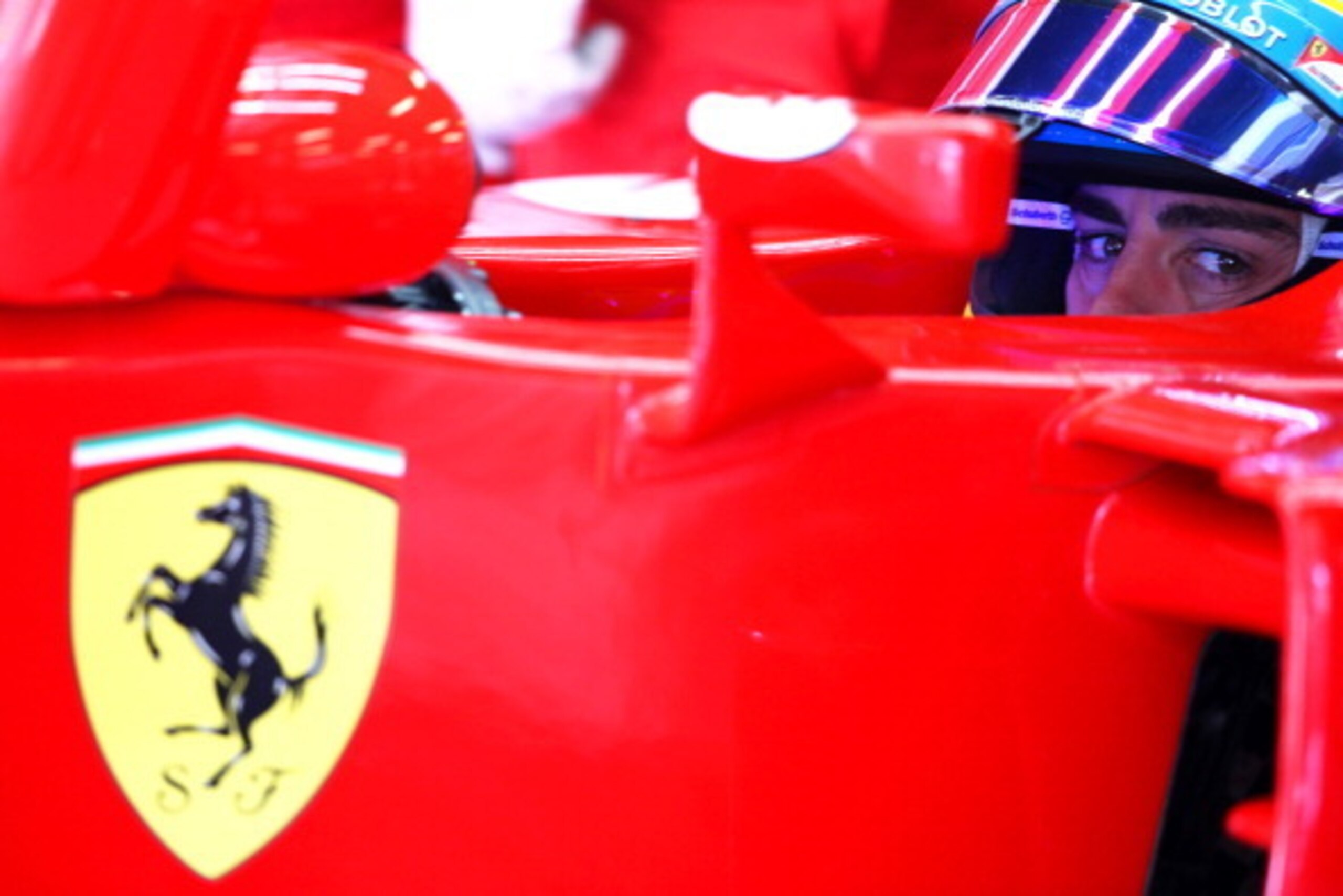 MONTMELO, SPAIN - MAY 09:  Fernando Alonso of Spain and Ferrari sits in his car in the garage during practice ahead of the Spanish F1 Grand Prix at Circuit de Catalunya on May 9, 2014 in Montmelo, Spain.  (Photo by Mark Thompson/Getty Images)