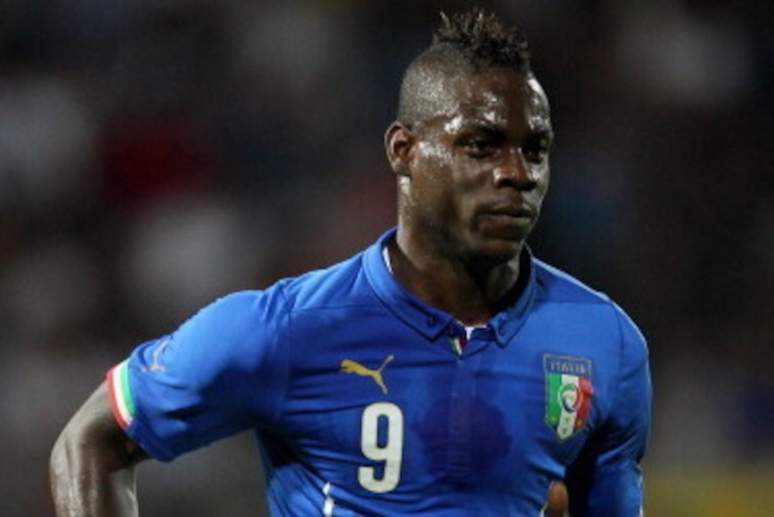 PERUGIA, ITALY - JUNE 04: Mario Balotelli of Italy in action during the international friendly match between Italy and Luxembourg on June 4, 2014 in Perugia, Italy. (Photo by Paolo Bruno/Getty Images) PERUGIA, ITALY - JUNE 04: Mario Balotelli of Italy in action during the international friendly match between Italy and Luxembourg on June 4, 2014 in Perugia, Italy. (Photo by Paolo Bruno/Getty Images)