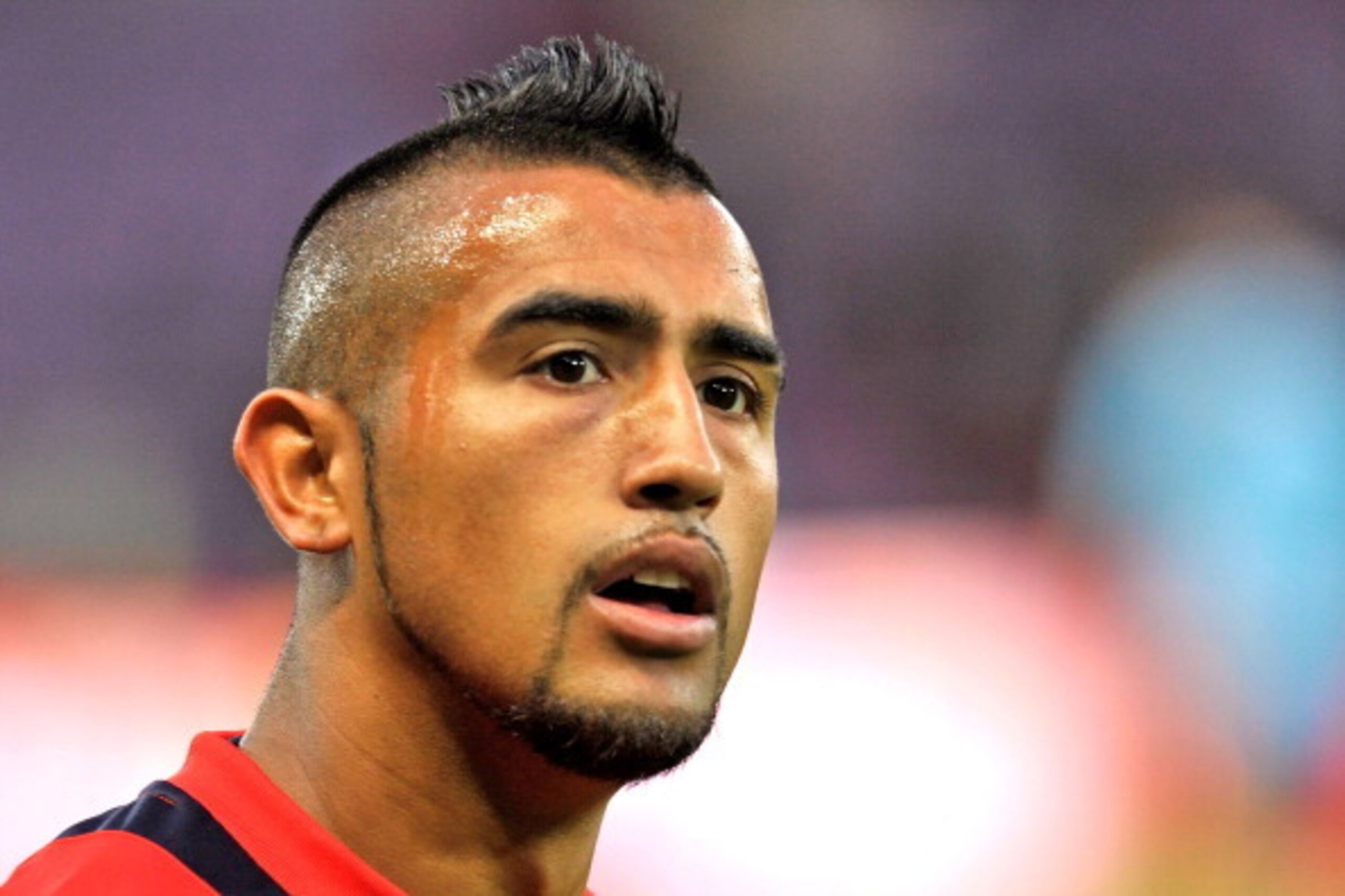 GENEVA, SWITZERLAND - SEPTEMBER 10:  Arturo Vidal of Chile looks on prior to the Spain v Chile international friendly at Stade de Geneve on September 10, 2013 in Geneva, Switzerland.  (Photo by Harold Cunningham/Getty Images)