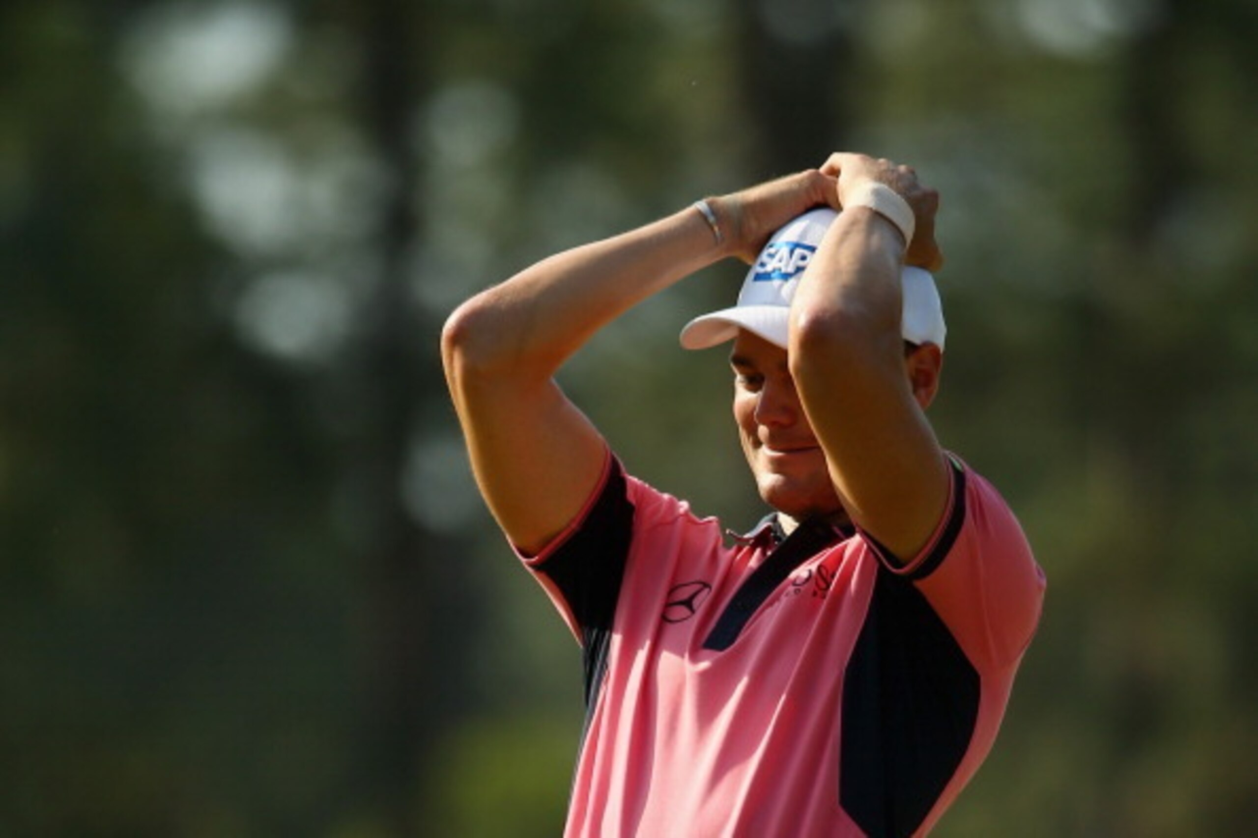 PINEHURST, NC - JUNE 14:  Martin Kaymer of Germany reacts on the tenth green during the third round of the 114th U.S. Open at Pinehurst Resort & Country Club, Course No. 2 on June 14, 2014 in Pinehurst, North Carolina.  (Photo by Streeter Lecka/Getty Imag