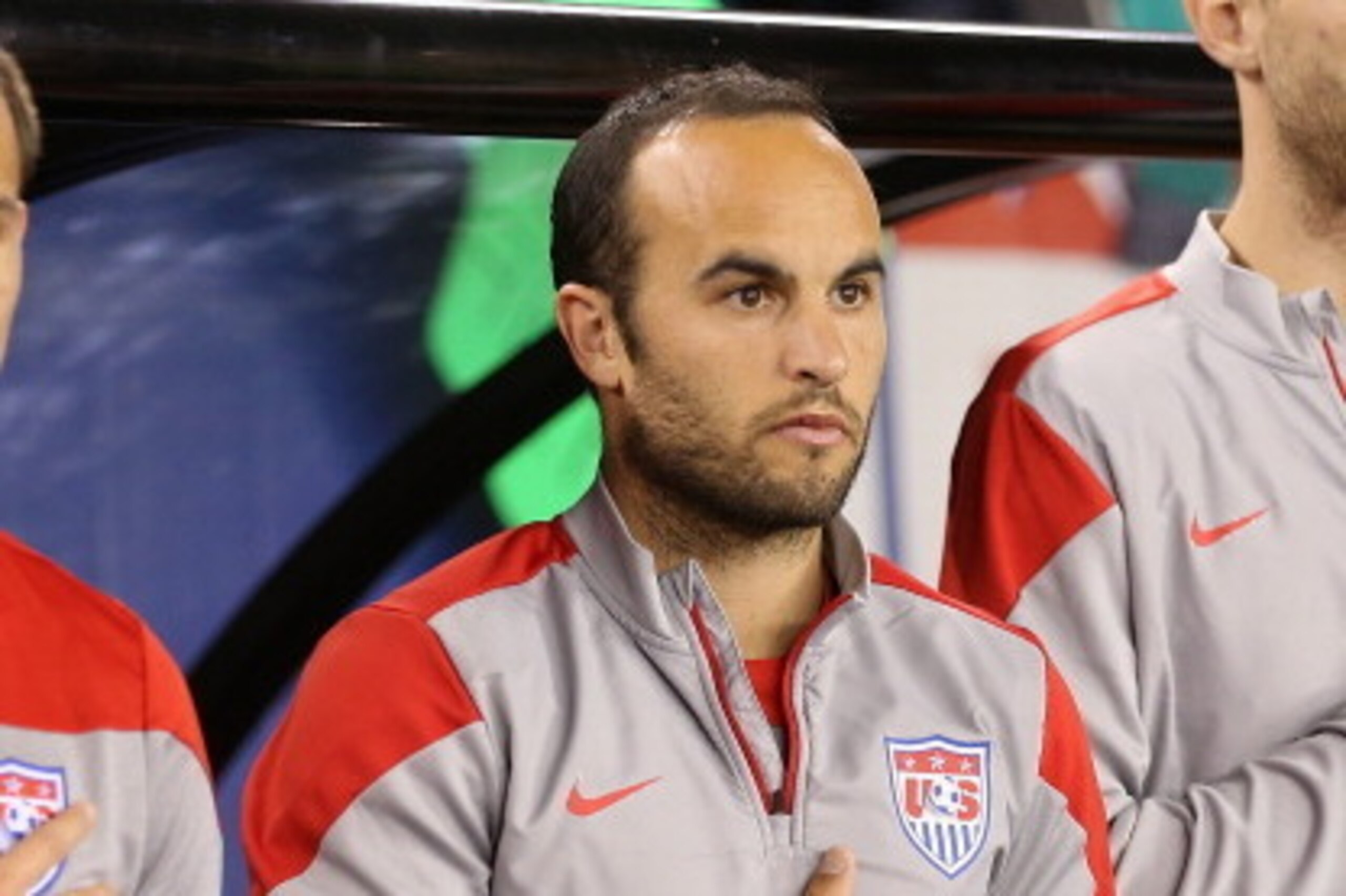 GLENDALE, AZ - APRIL 02: Landon Donovan #10 of USA on the sidelines before the International Friendly against Mexico at University of Phoenix Stadium on April 2, 2014 in Glendale, Arizona. Mexico and USA played to a 2-2 tie. (Photo by Christian Petersen GLENDALE, AZ - APRIL 02: Landon Donovan #10 of USA on the sidelines before the International Friendly against Mexico at University of Phoenix Stadium on April 2, 2014 in Glendale, Arizona. Mexico and USA played to a 2-2 tie. (Photo by Christian Petersen
