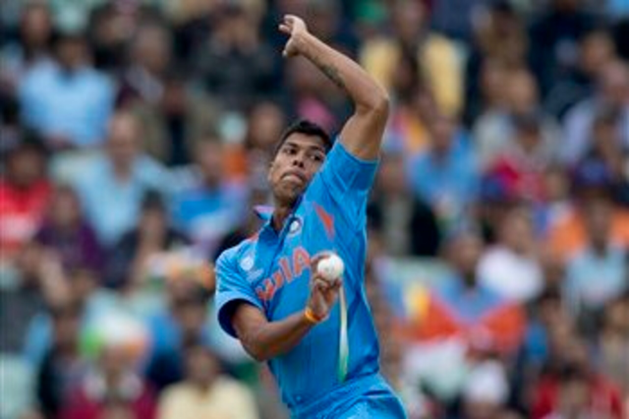 Umesh Yadav picked up two wickets in his first spell.