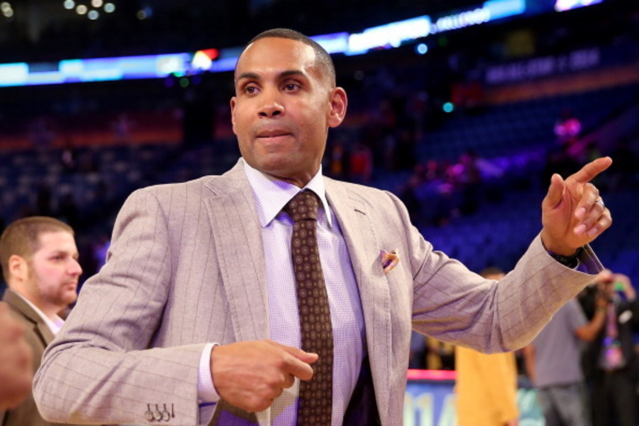 NEW ORLEANS, LA - FEBRUARY 14:  Grant Hill walks off the court after the BBVA Compass Rising Stars Challenge 2014 as part of the 2014 NBA Allstar Weekend at the Smoothie King Center on February 14, 2014 in New Orleans, Louisiana. NOTE TO USER: User expres