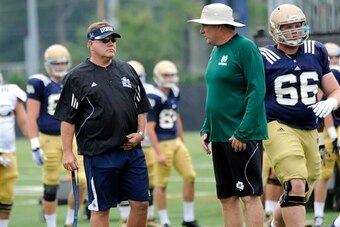 Martin and Kelly at Notre Dame in 2013.