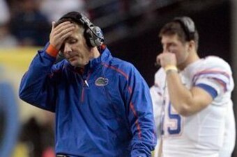 Urban Meyer and Tim Tebow beat Saban once in the SEC Championship Game, but not twice.