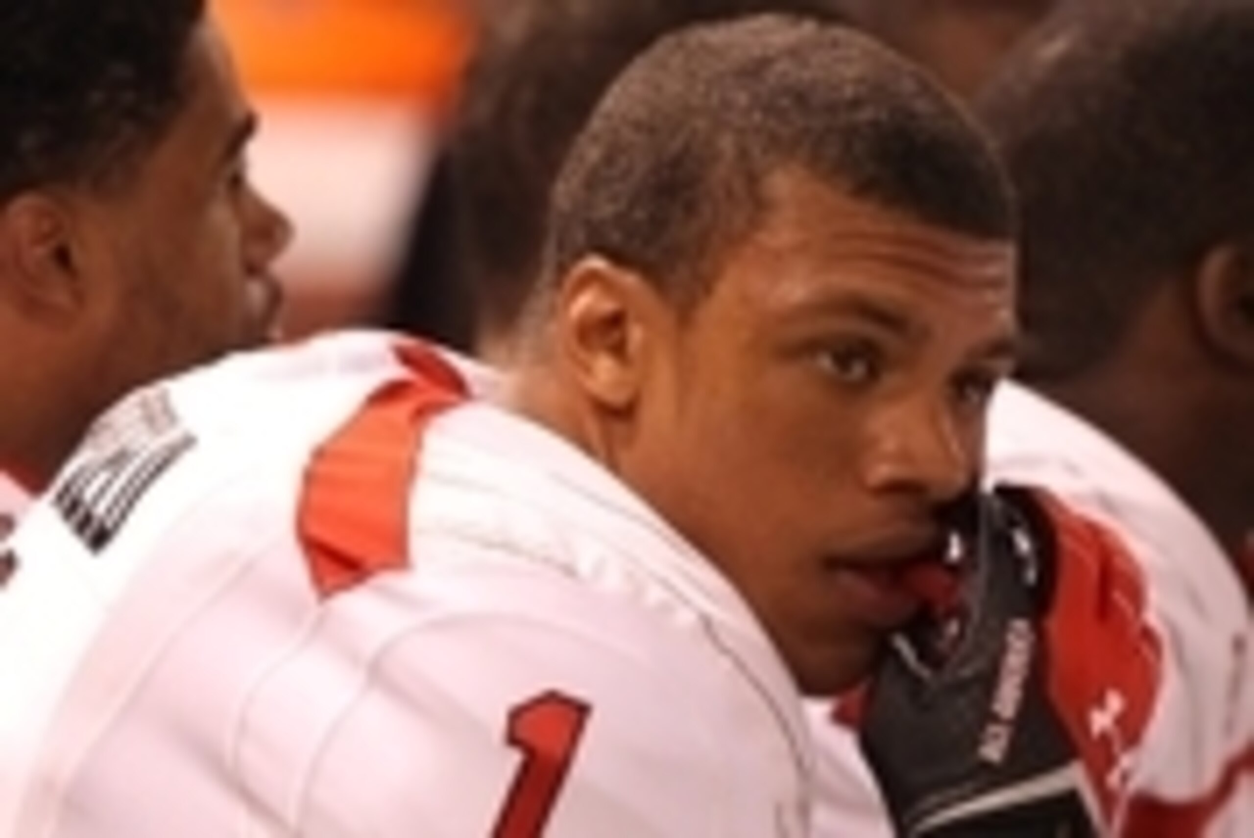 January 4, 2013; St. Petersburg, FL, USA; Team Nitro athlete Max Redfield (1) during the first half at the Under Armour All-America high school Game at Tropicana Field. Mandatory Credit: Kim Klement-USA TODAY Sports