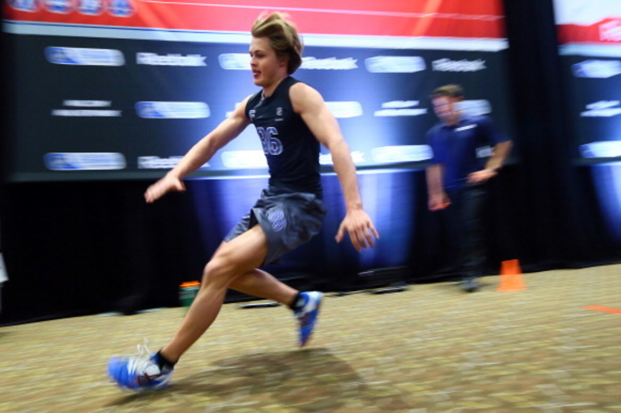 TORONTO - CANADA - MAY 31: William Nylander does the pro agility test during the NHL Combine testing May 31, 2014 at the Westin Bristol in Toronto, Ontario, Canada. (Photo by Graig Abel/NHLI  via Getty Images)