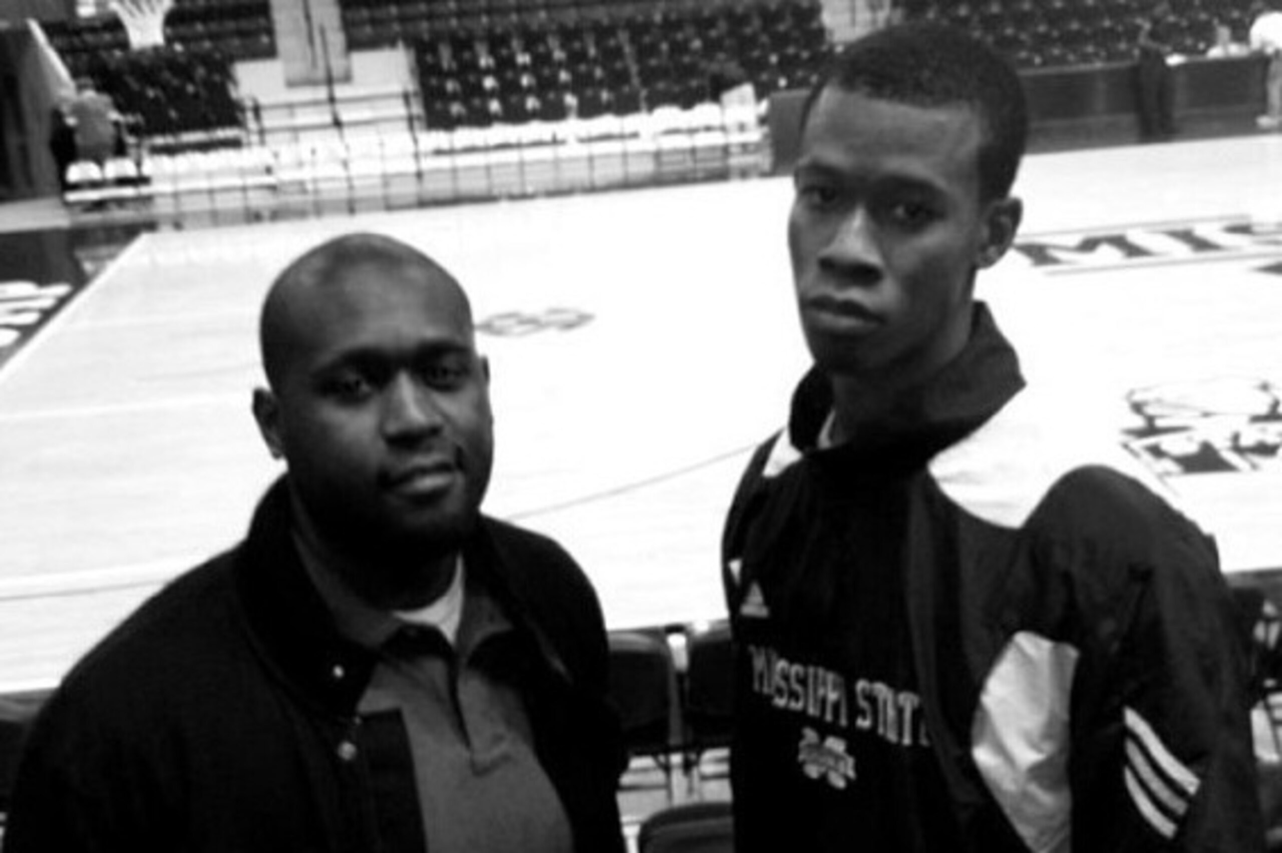 Ricky Jr. and brother Rodney at Mississippi State.
