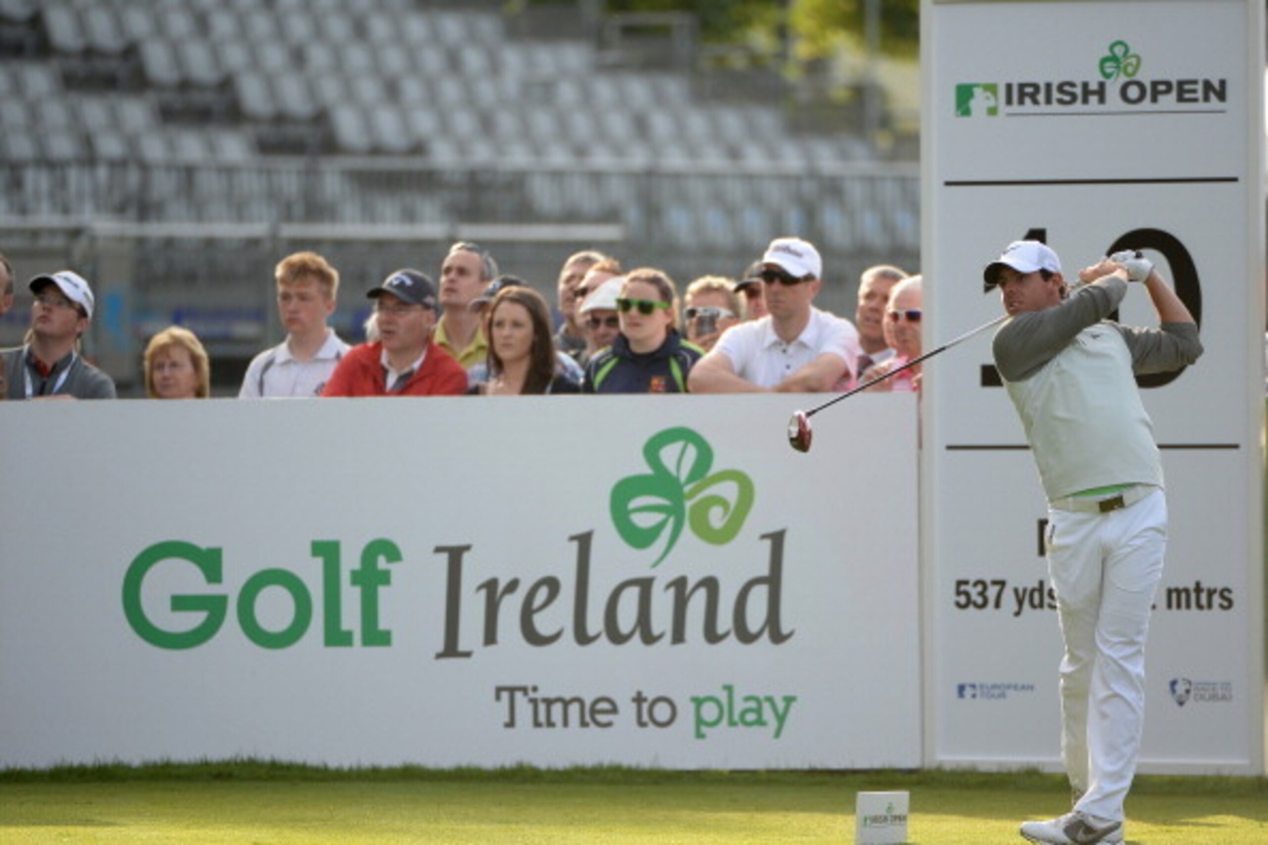 CORK, IRELAND - JUNE 19:  Rory McIlroy of Northern Ireland in action during the first round of the Irish Open at the Fota Island Resort on June 19, 2014 in Cork, Ireland.  (Photo by Ross Kinnaird/Getty Images)