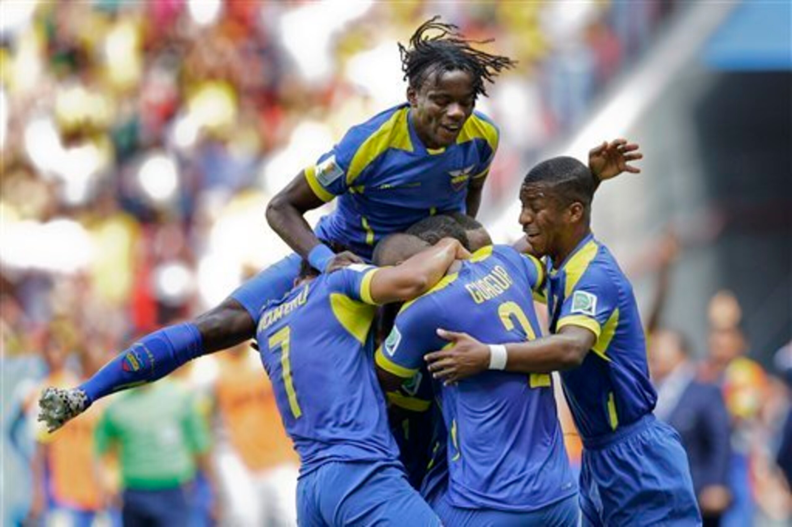 Ecuador's joy against the Swiss was short-lived.