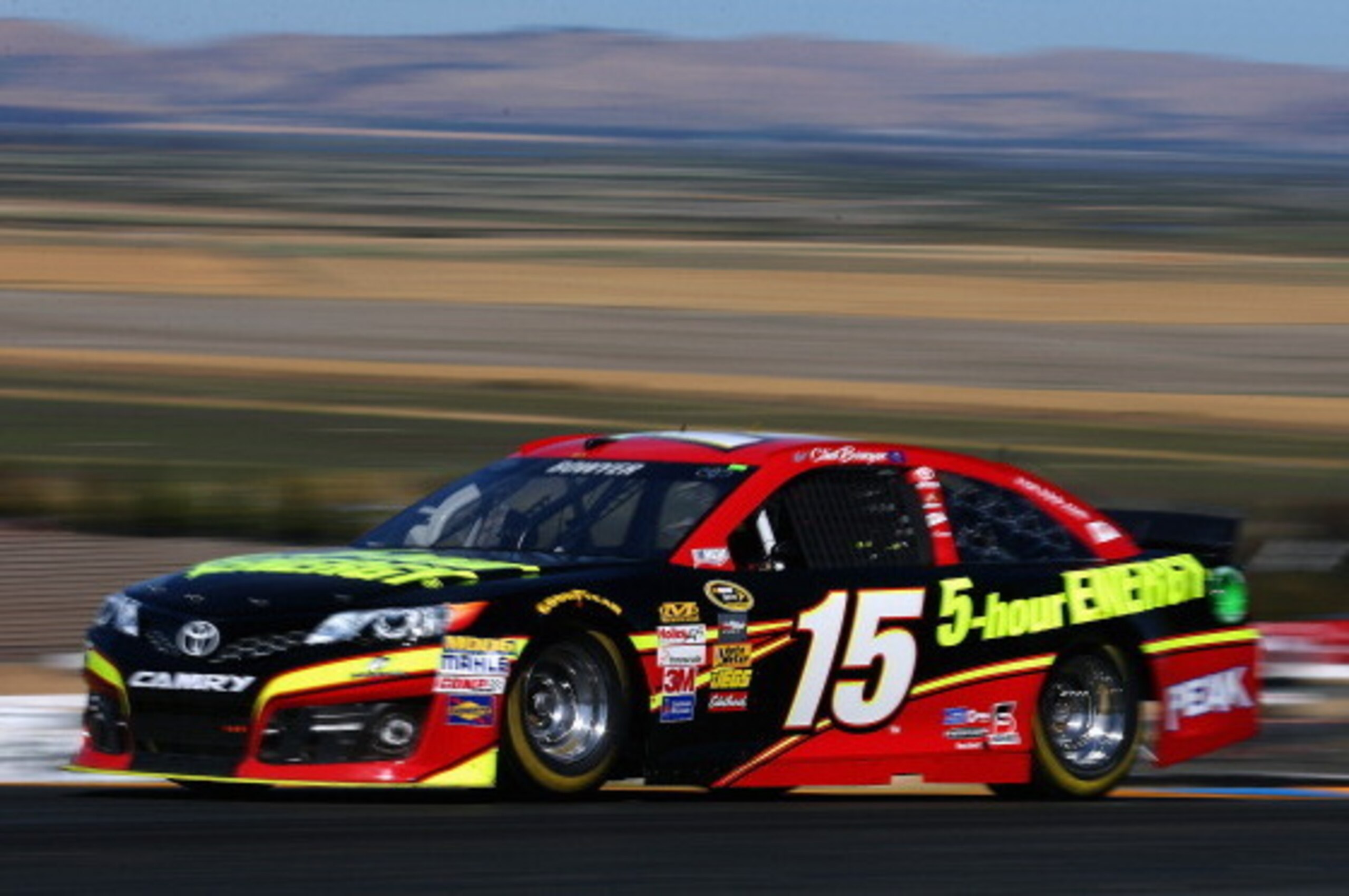 SONOMA, CA - JUNE 20: Clint Bowyer, driver of the #15 5-hour ENERGY Toyota, practices for the NASCAR Sprint Cup Series Toyota/Save Mart 350 at Sonoma Raceway on June 20, 2014 in Sonoma, California. (Photo by Tom Pennington/Getty Images) SONOMA, CA - JUNE 20: Clint Bowyer, driver of the #15 5-hour ENERGY Toyota, practices for the NASCAR Sprint Cup Series Toyota/Save Mart 350 at Sonoma Raceway on June 20, 2014 in Sonoma, California. (Photo by Tom Pennington/Getty Images)