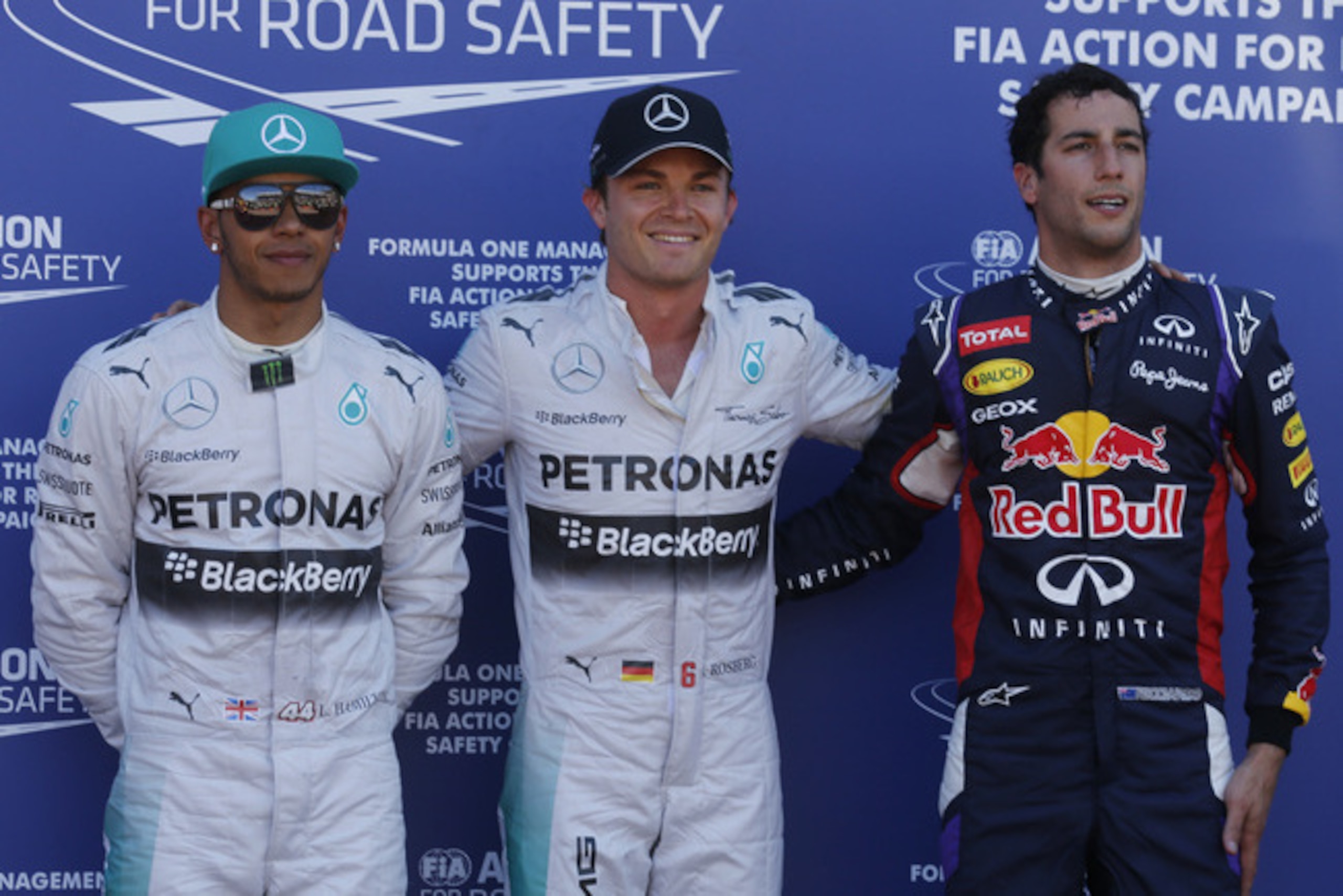 Hamilton (left), not in a celebratory mood following Monaco qualifying.