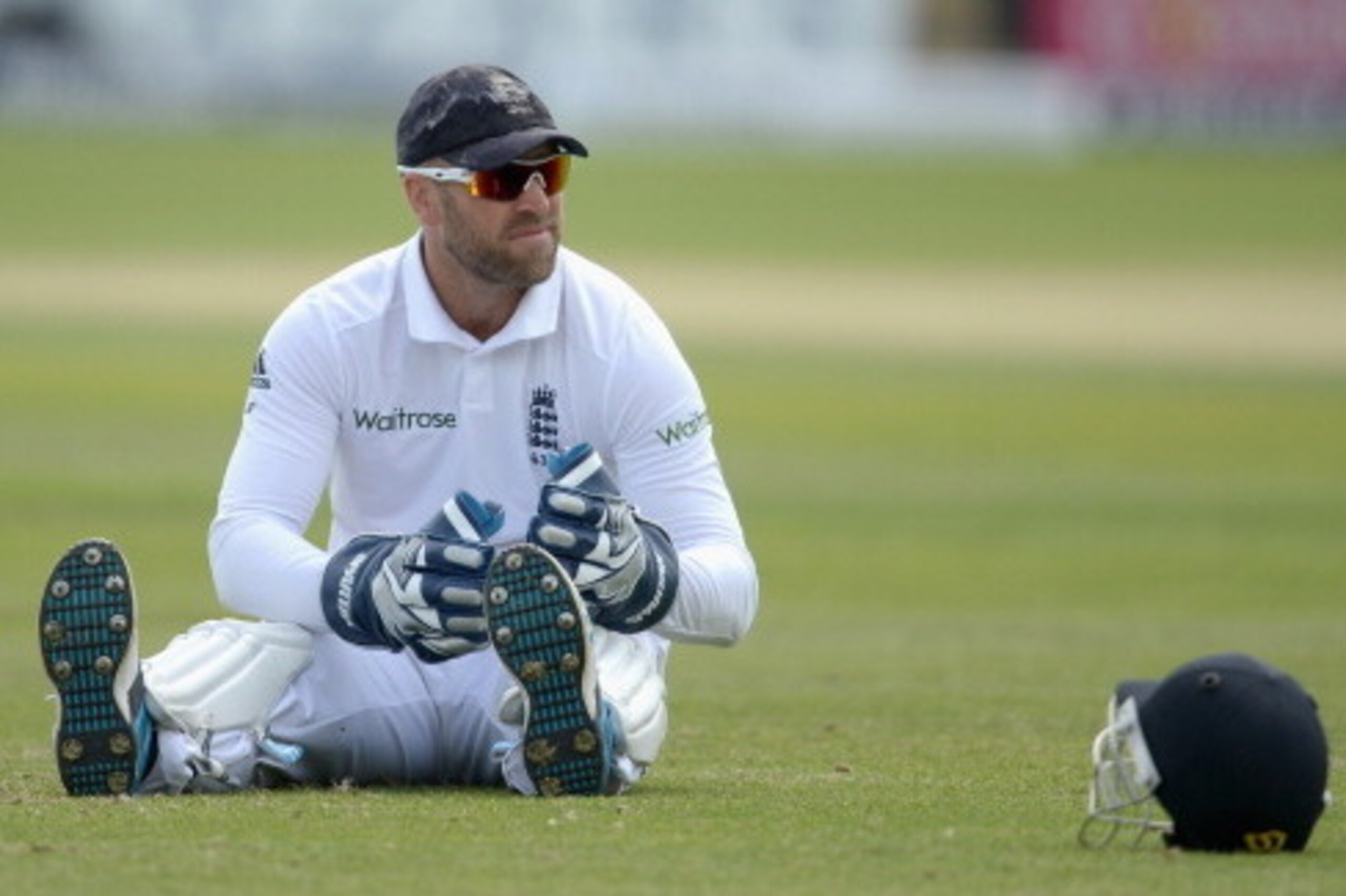 LEEDS, ENGLAND - JUNE 22:  Matt Prior of England during day three of 2nd Investec Test match between England and Sri Lanka at Headingley Cricket Ground on June 22, 2014 in Leeds, England.  (Photo by Gareth Copley/Getty Images)