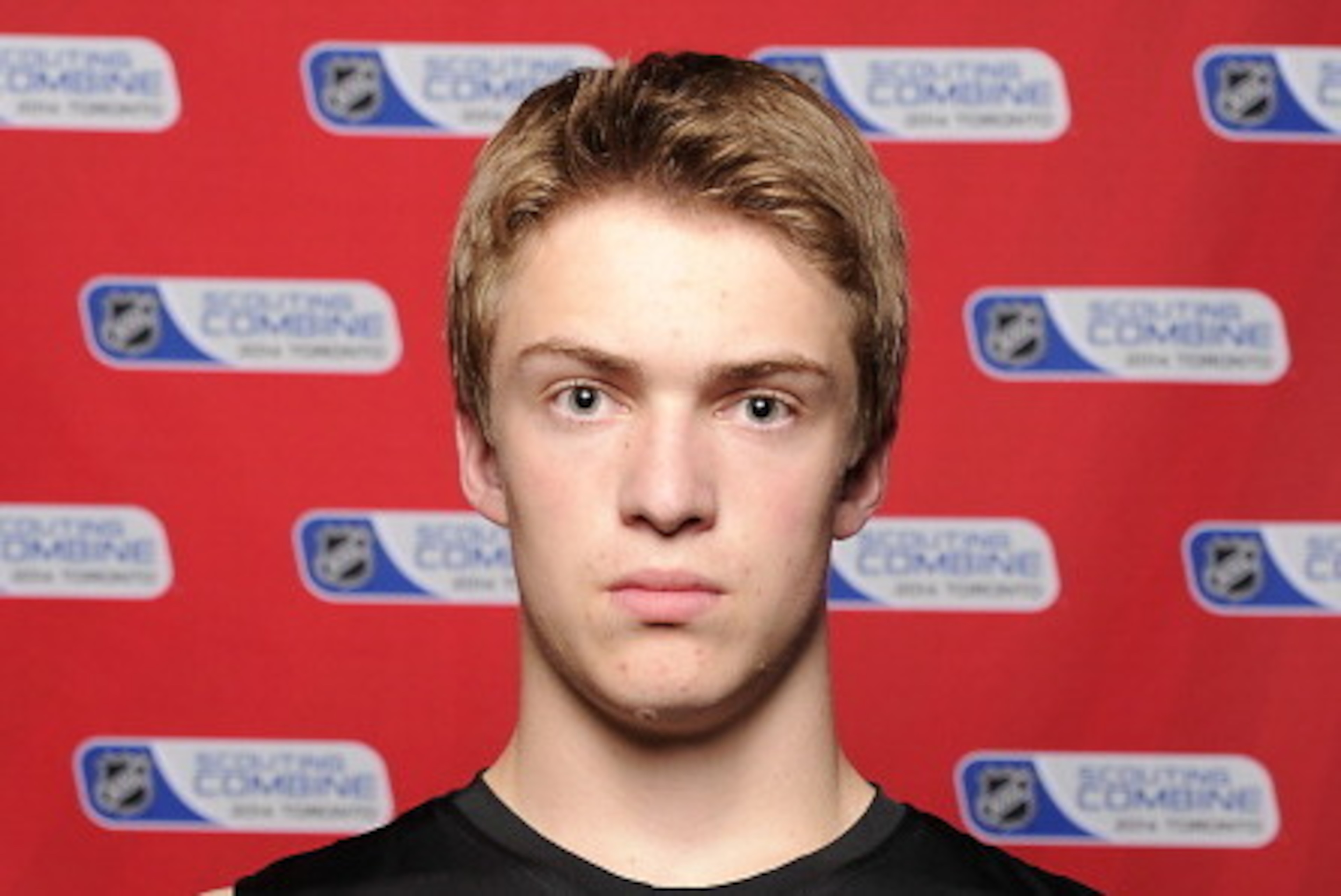 TORONTO, CANADA - MAY 29: Travis Sanheim poses for a head shot prior to testing at the NHL Combine May 29, 2014 at the Westin Bristol in Toronto, Ontario, Canada. (Photo by Graig Abel/NHLI via Getty Images)