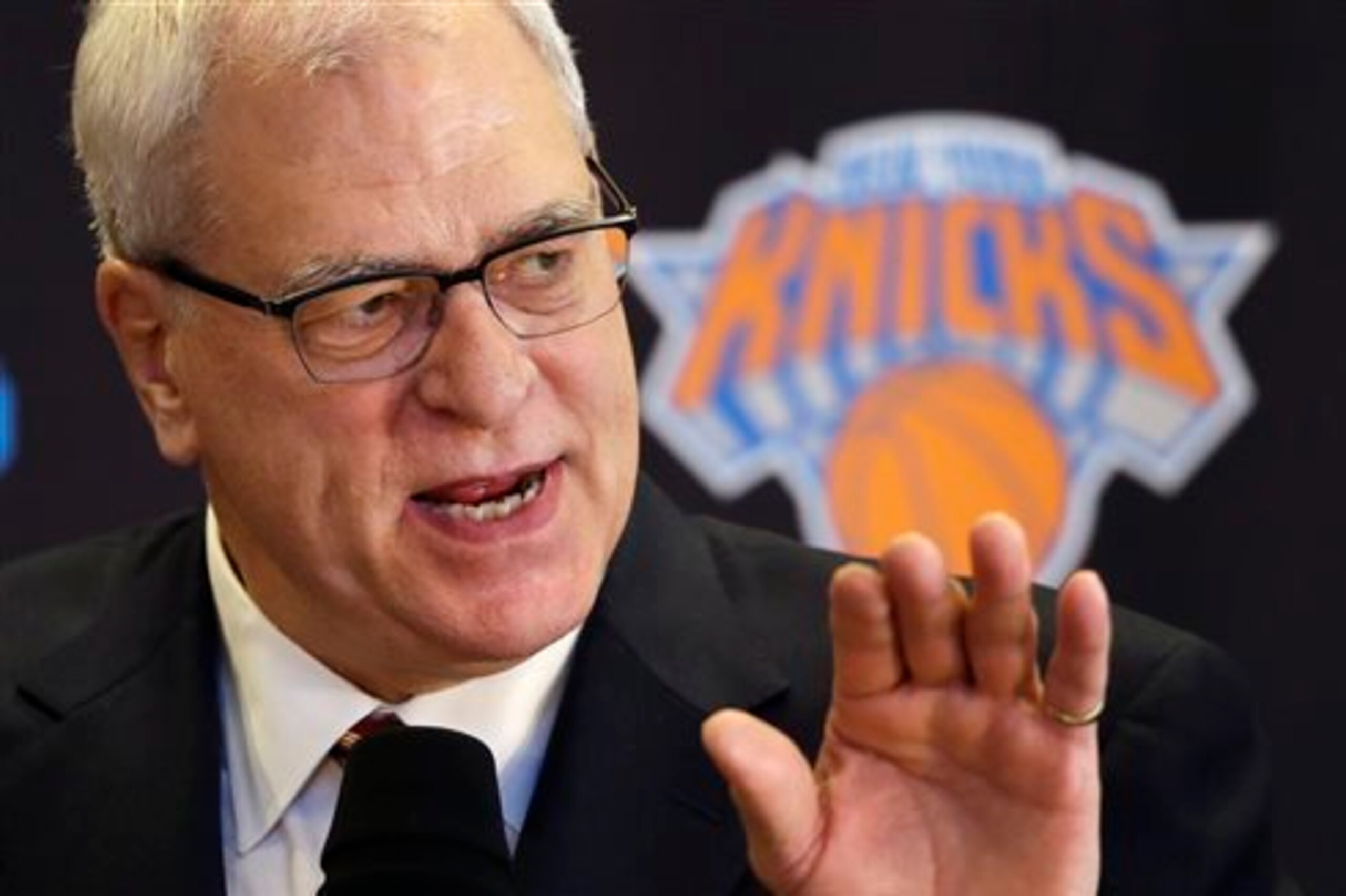 Phil Jackson has saId he'd like to have Carmelo Anthony back in New York, if the All-Star is willing to cut his salary.